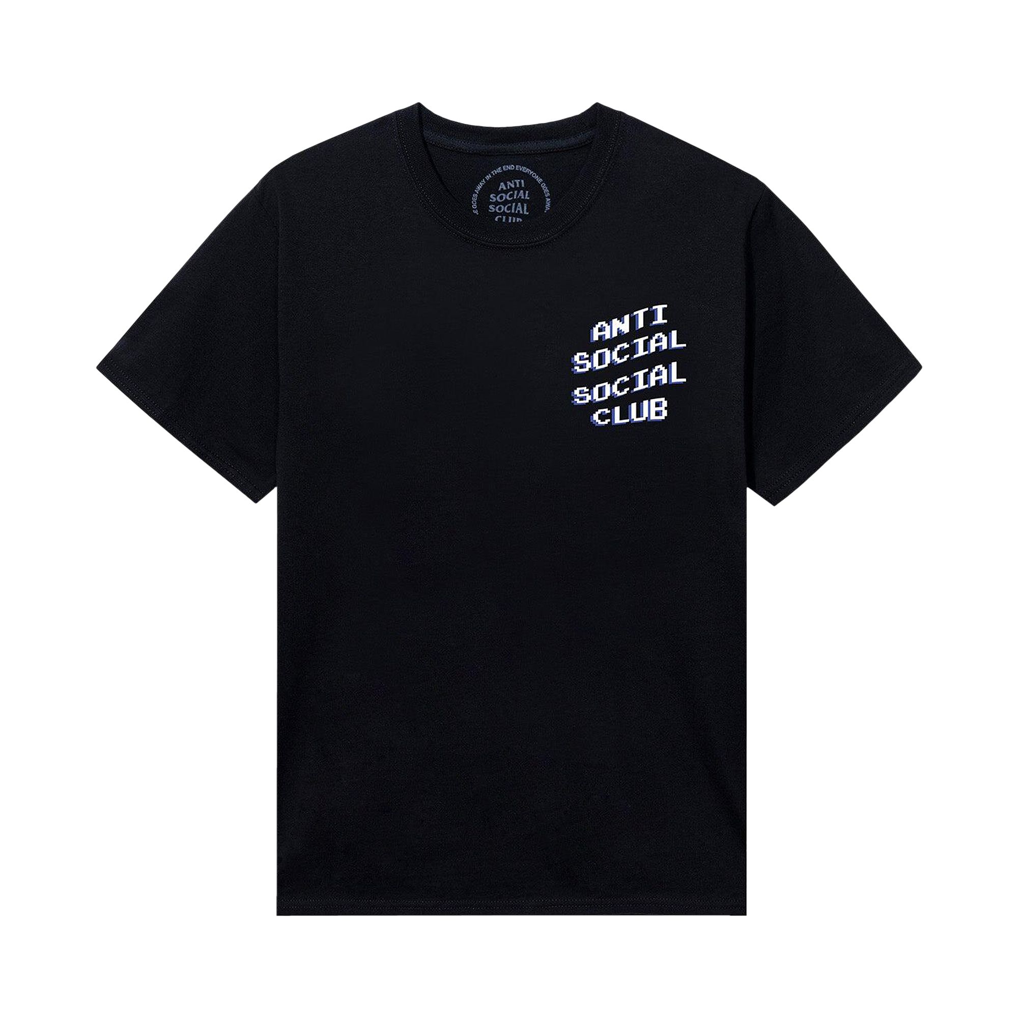 Pre-owned Anti Social Social Club X Pac Man Pixel Tee 'black' | Men's Size Xl