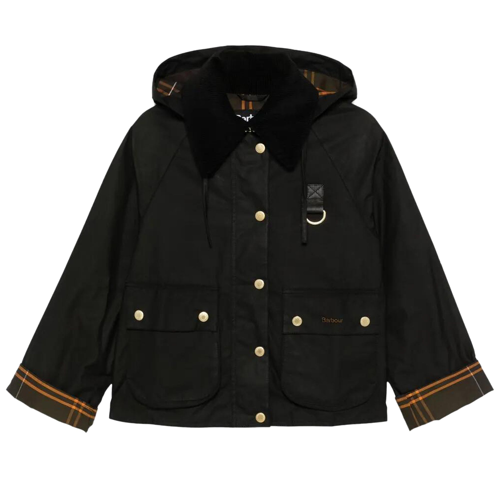Pre-owned Barbour Reighton Wax Jacket 'black/classic' | Women's Size 10