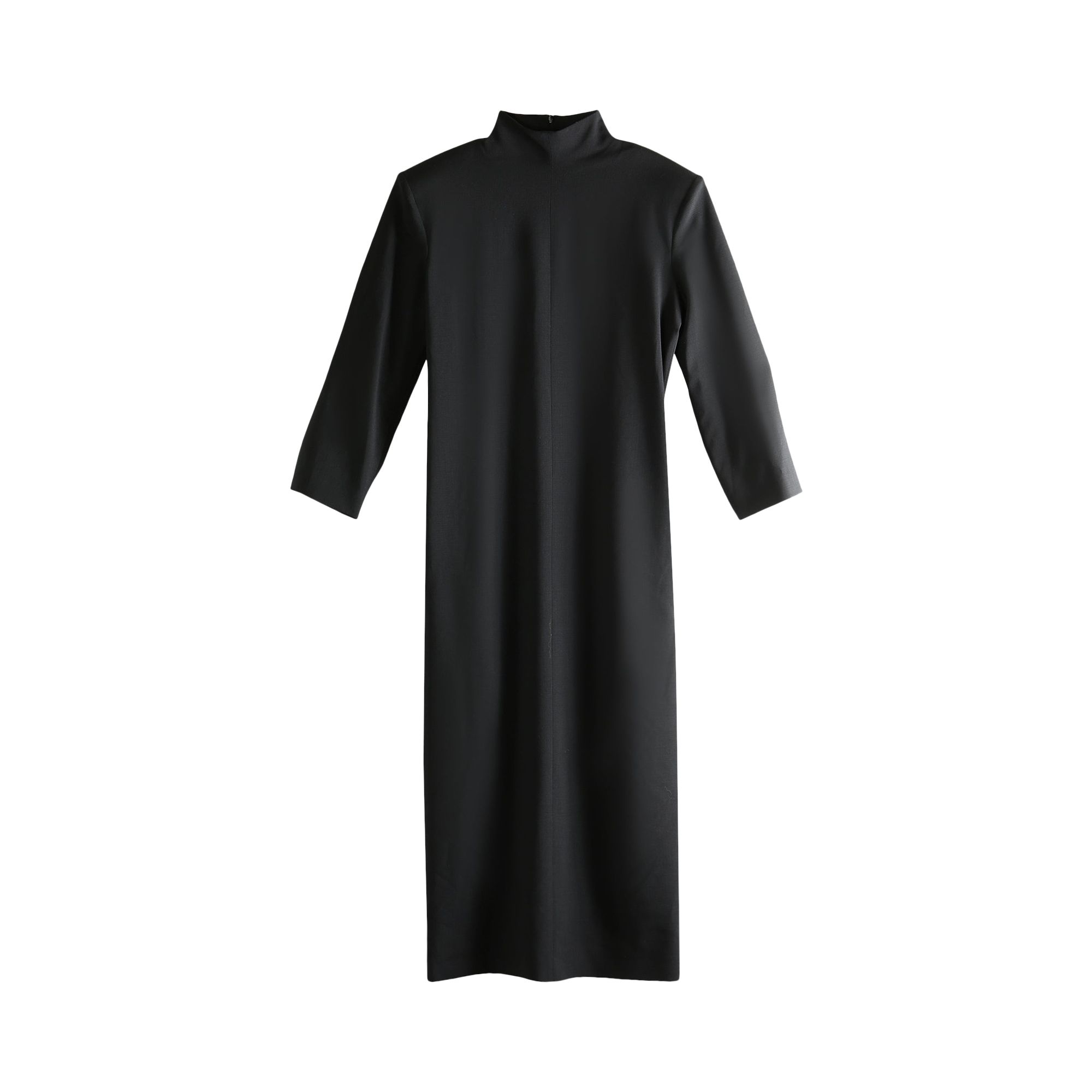 Pre-owned Calvin Klein Long-sleeve Dress 'black' | Women's Size 40