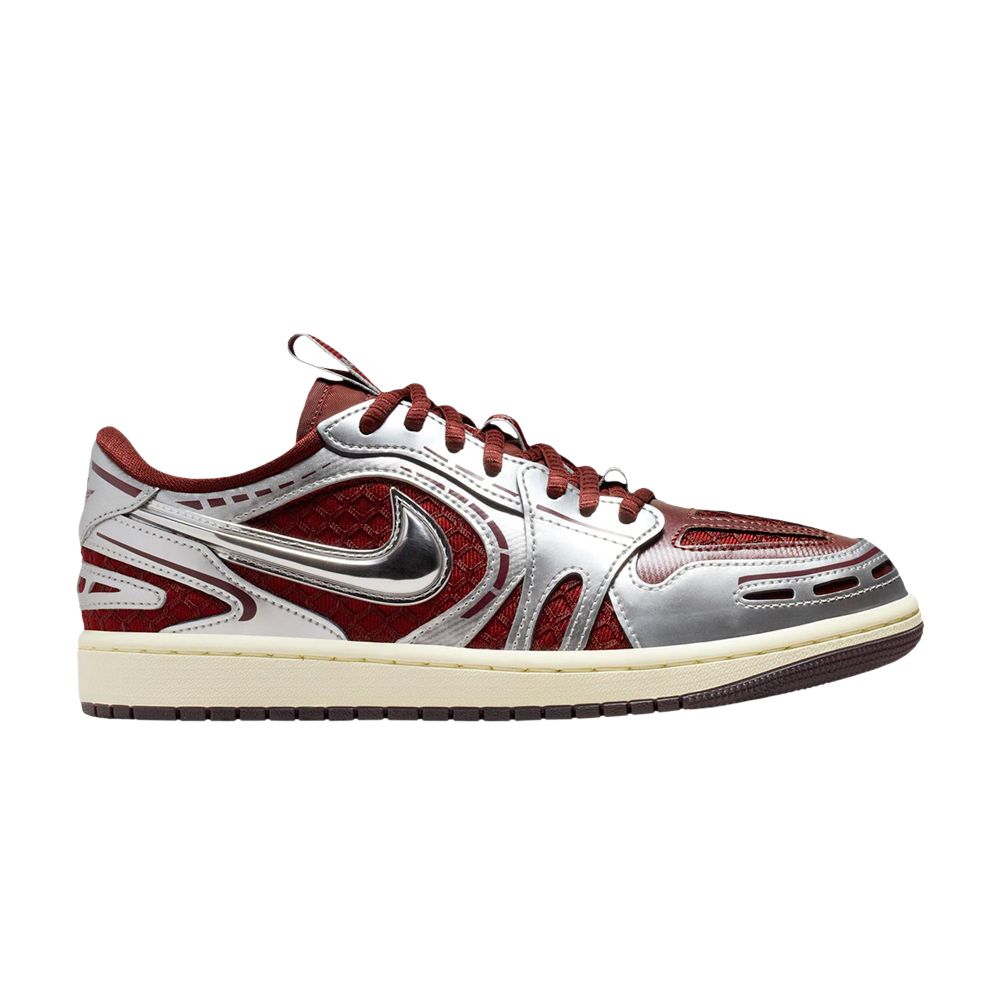 AIR JORDAN Pre-owned Wmns 1 Low Method Of Make V3 'dark Team Red Metallic Silver' | Women's Size 6.5