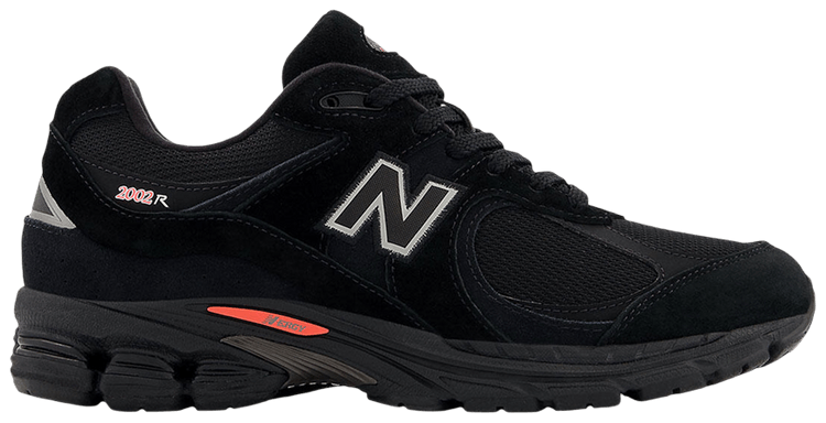 New Balance 2002R Black Castlerock Red