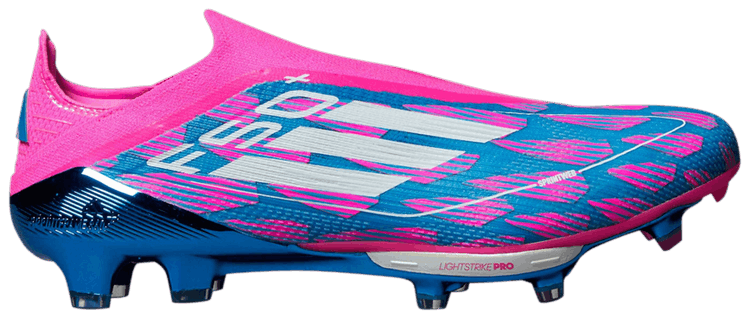 adidas F50 Elite Laceless FG Solar Blue Cloud White Solar Pink