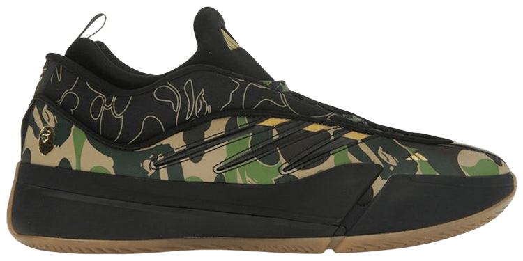 BAPE x adidas Dame 9 Black Green Sample