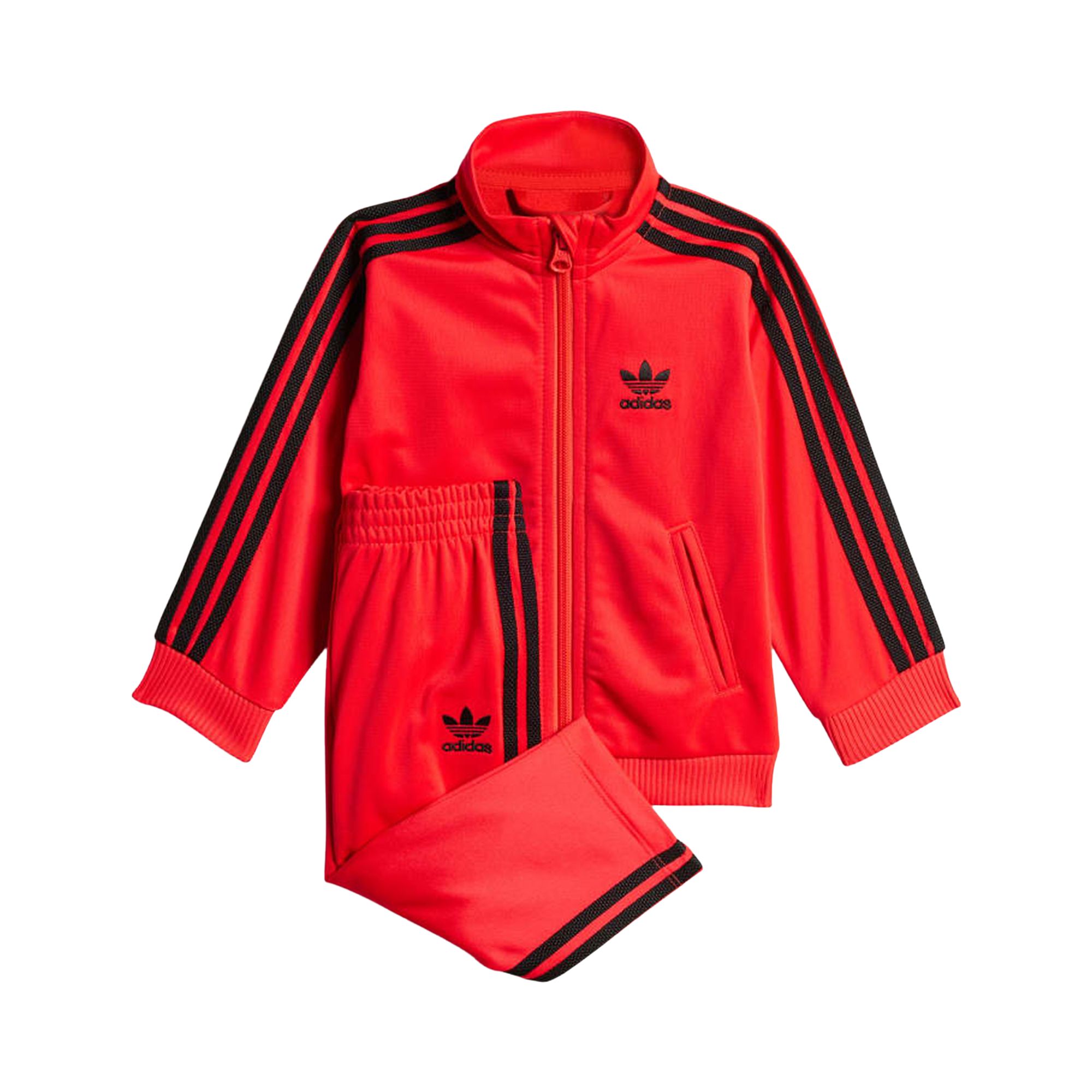 Pre-owned Adidas Originals Adidas Adicolor Firebird Track Suit 'lucid Red' | Kid's Size 3