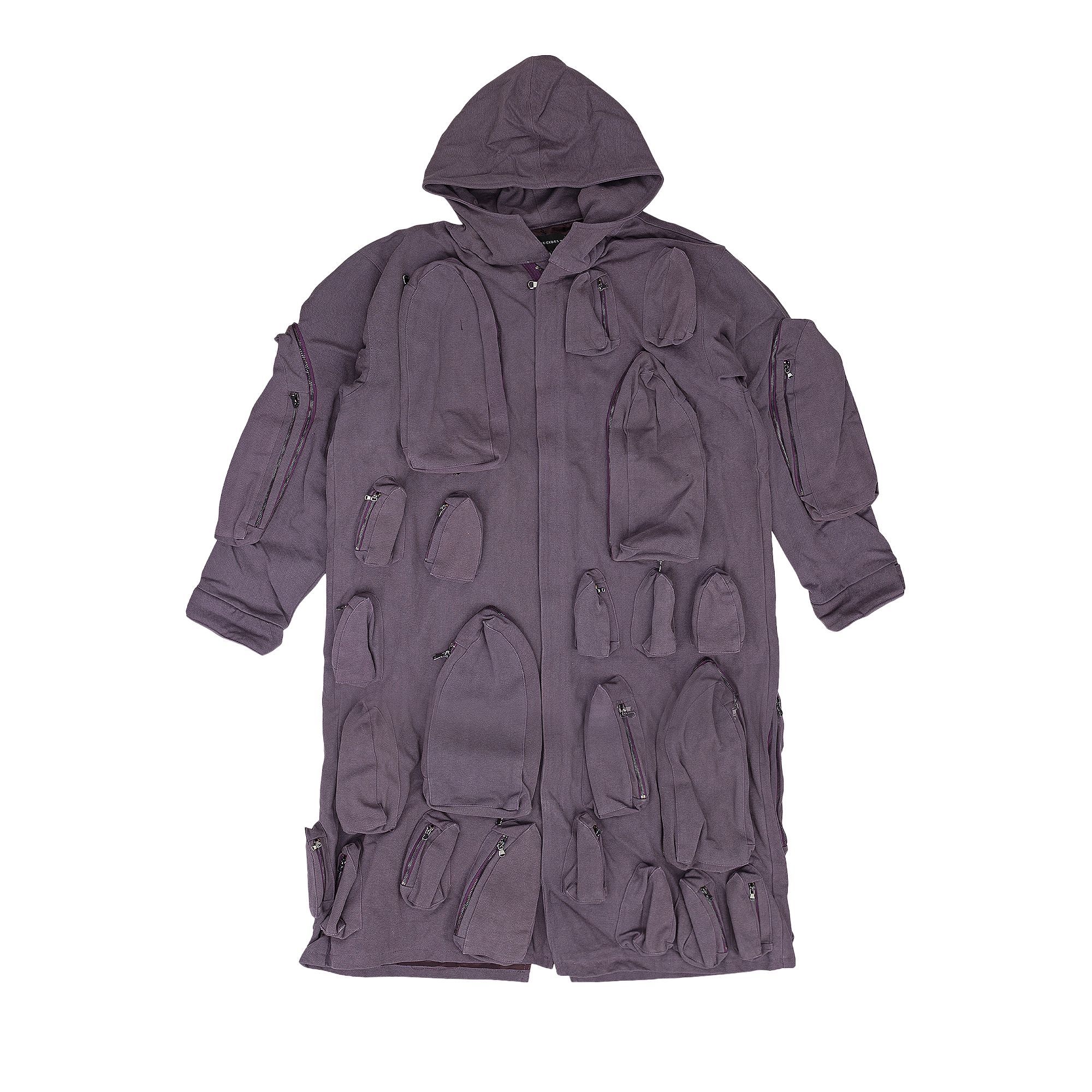 WHO DECIDES WAR Pre-owned Floor Length Trench Coat 'violet' | Purple | Men's Size M