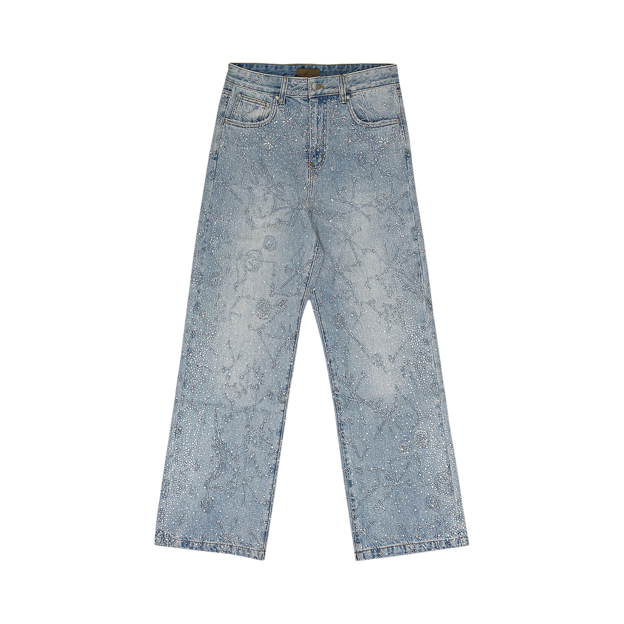 Pre-owned Birth Of Royal Child 20k Zodiac Diamond Denim 'blue' | Men's Size Xs