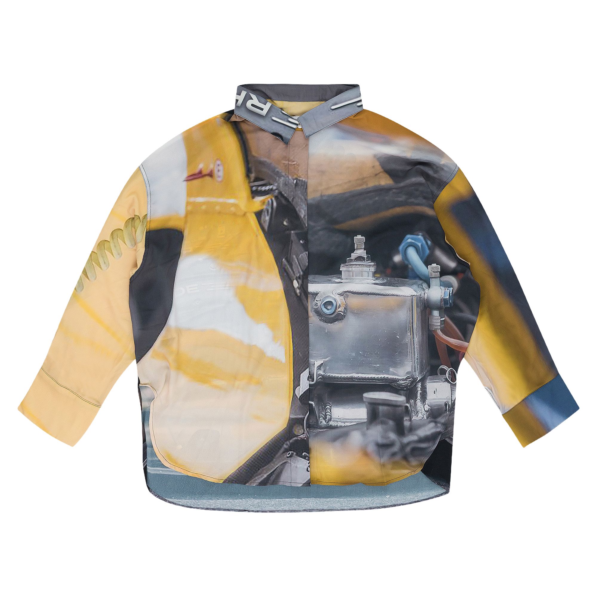 RHUDE Pre-owned Race Print Long-sleeve Button-down Shirt 'multicolor' | Multi-color | Men's Size Xxl