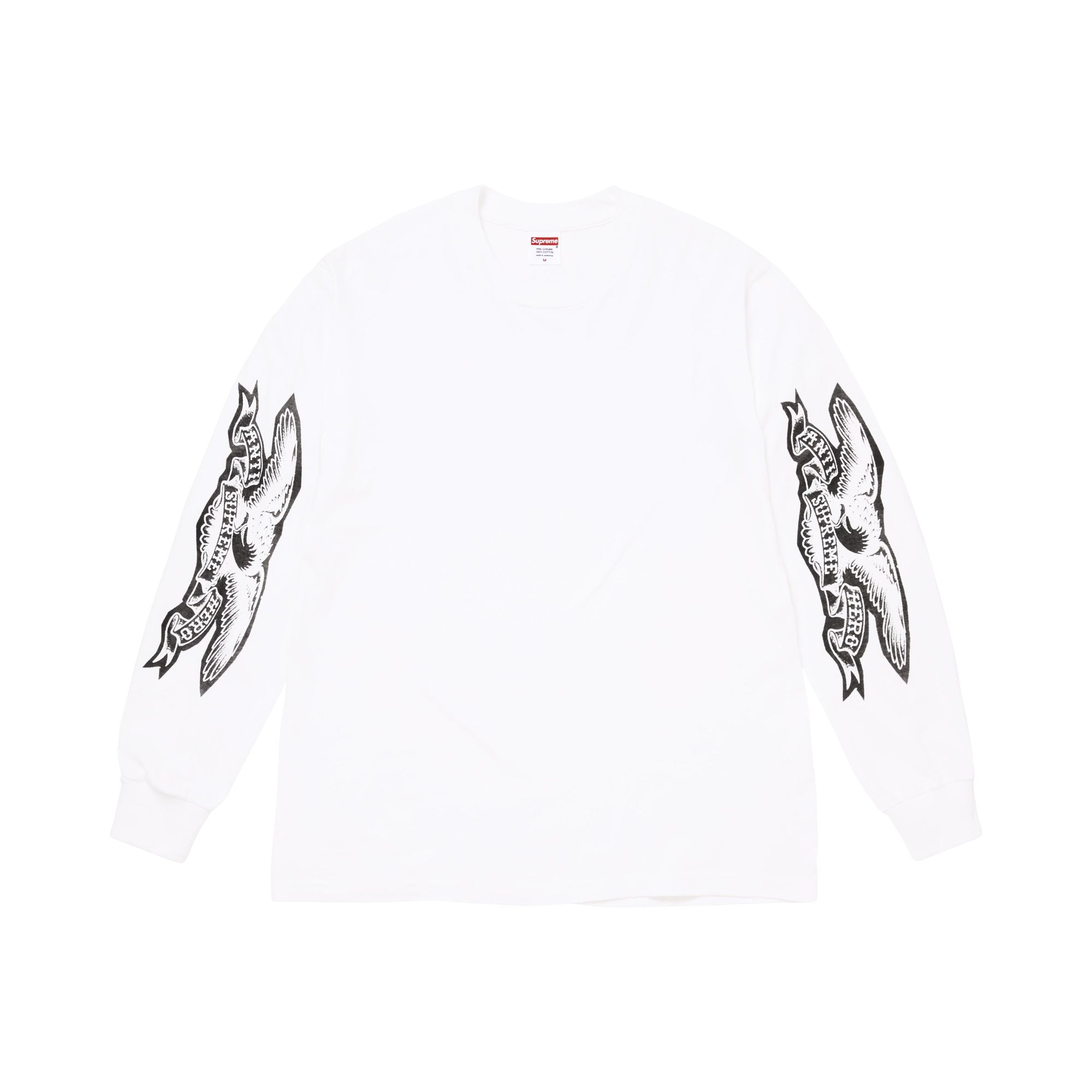 Pre-owned Supreme X Antihero Eagle Long-sleeve Tee 'white' | Men's Size Xl