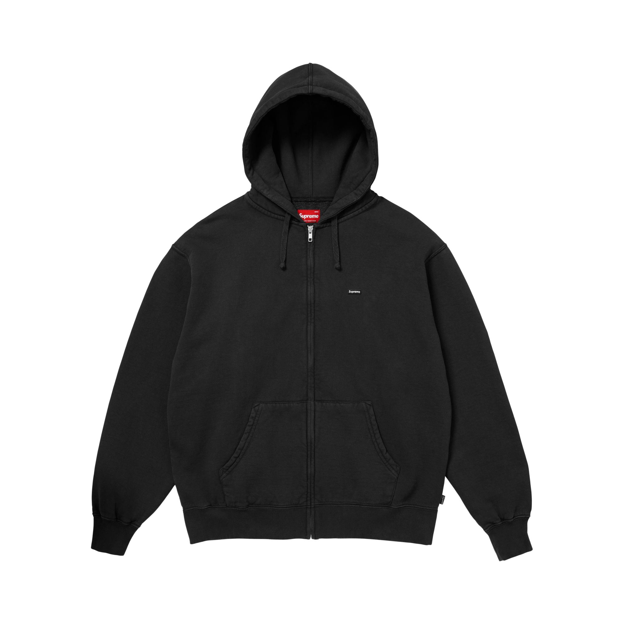 SUPREME Pre-owned Small Box Zip Up Hooded Sweatshirt 'black' | Men's Size M