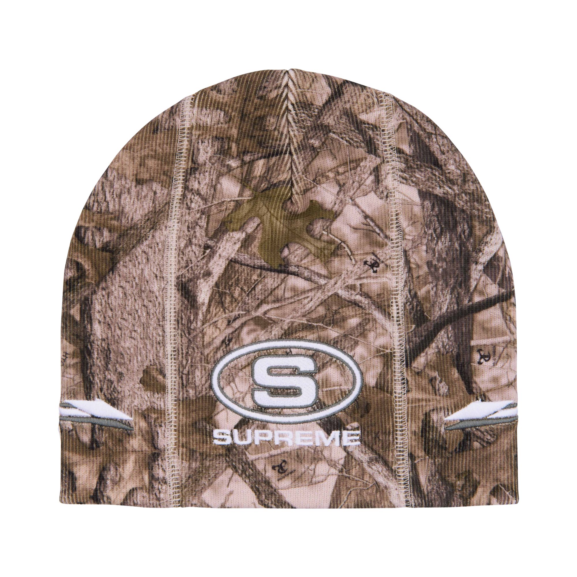 Pre-owned Supreme Racing Panel Beanie 'truetimber Koda Camo' | Brown | Men's Size Onesize