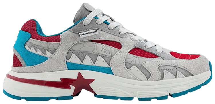 BAPE Shark Sta 2 Grey Blue Red