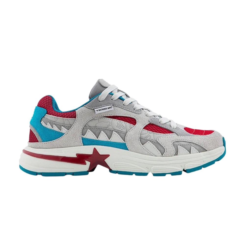 BAPE Shark Sta #2 'Grey Blue Red' | Men's Size 13 - 1L30-191-320-GRY