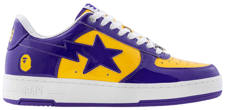 Bapesta 4 Purple Yellow