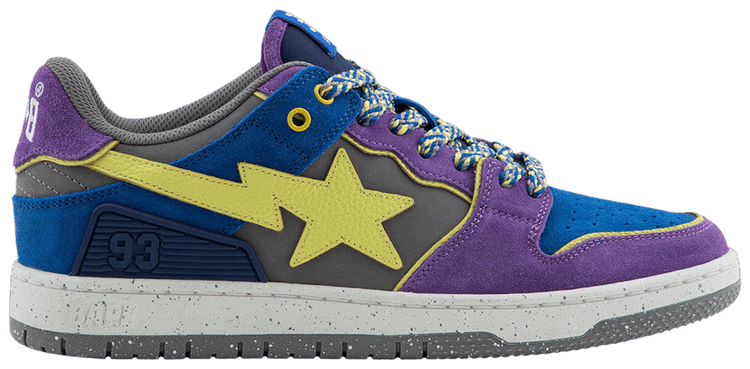 BAPE Sk8 Sta 1 Purple Blue Yellow
