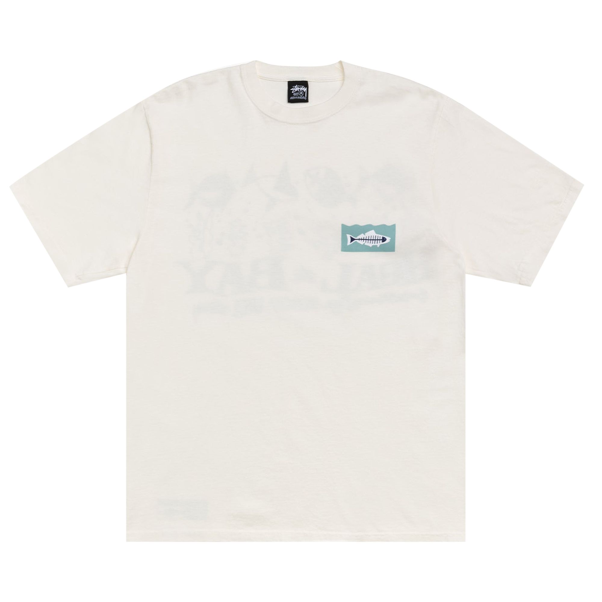 Pre-owned Stussy Heal The Bay 40 Tee Pigment Dyed 'natural' | Cream | Men's Size S In White