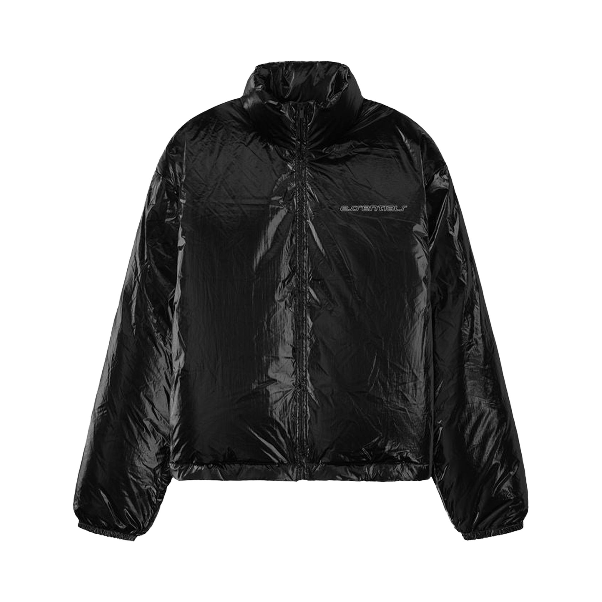ESSENTIALS Pre-owned Fear Of God Ripstop Nylon Puffer Jacket 'metallic Black' | Men's Size S