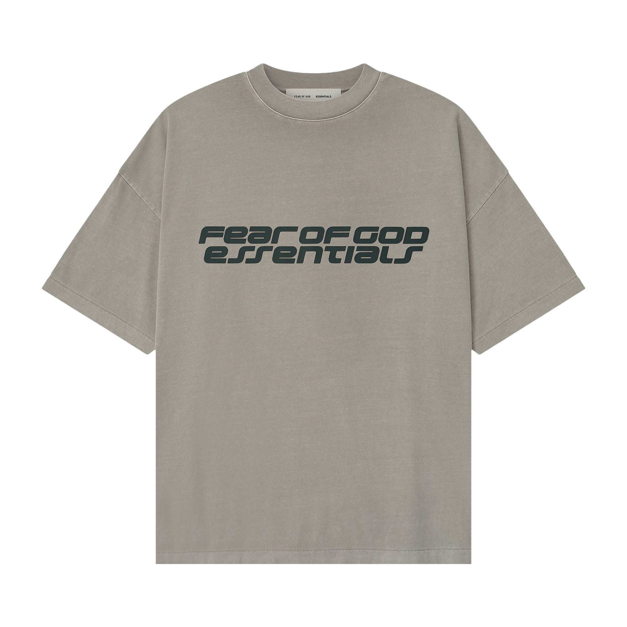 Pre-owned Essentials Fear Of God  90s Tee 'smoke Grey' | Men's Size M In Gray