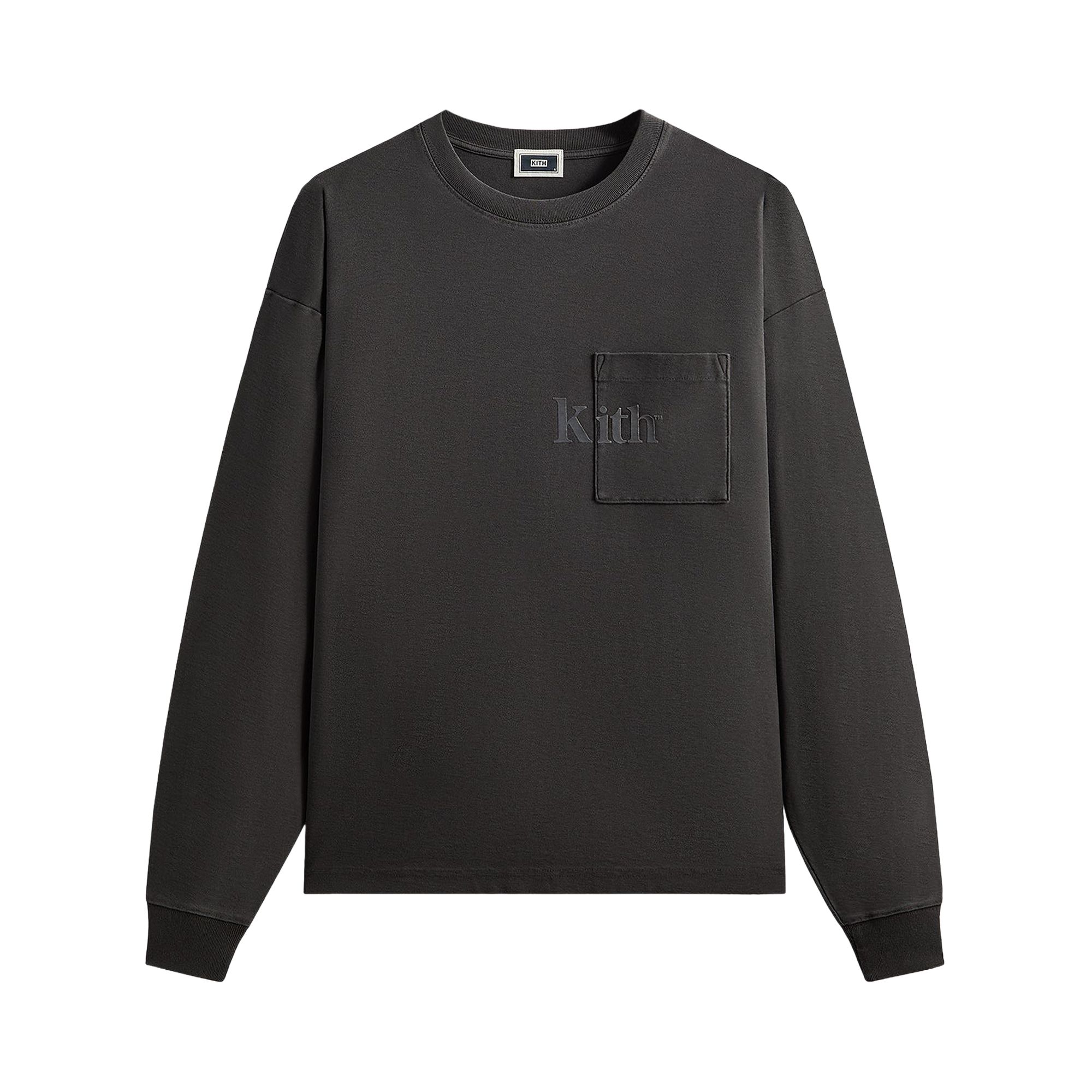 KITH Pre-owned Long Sleeve Quinn Tee 'carbon' | Black | Men's Size L