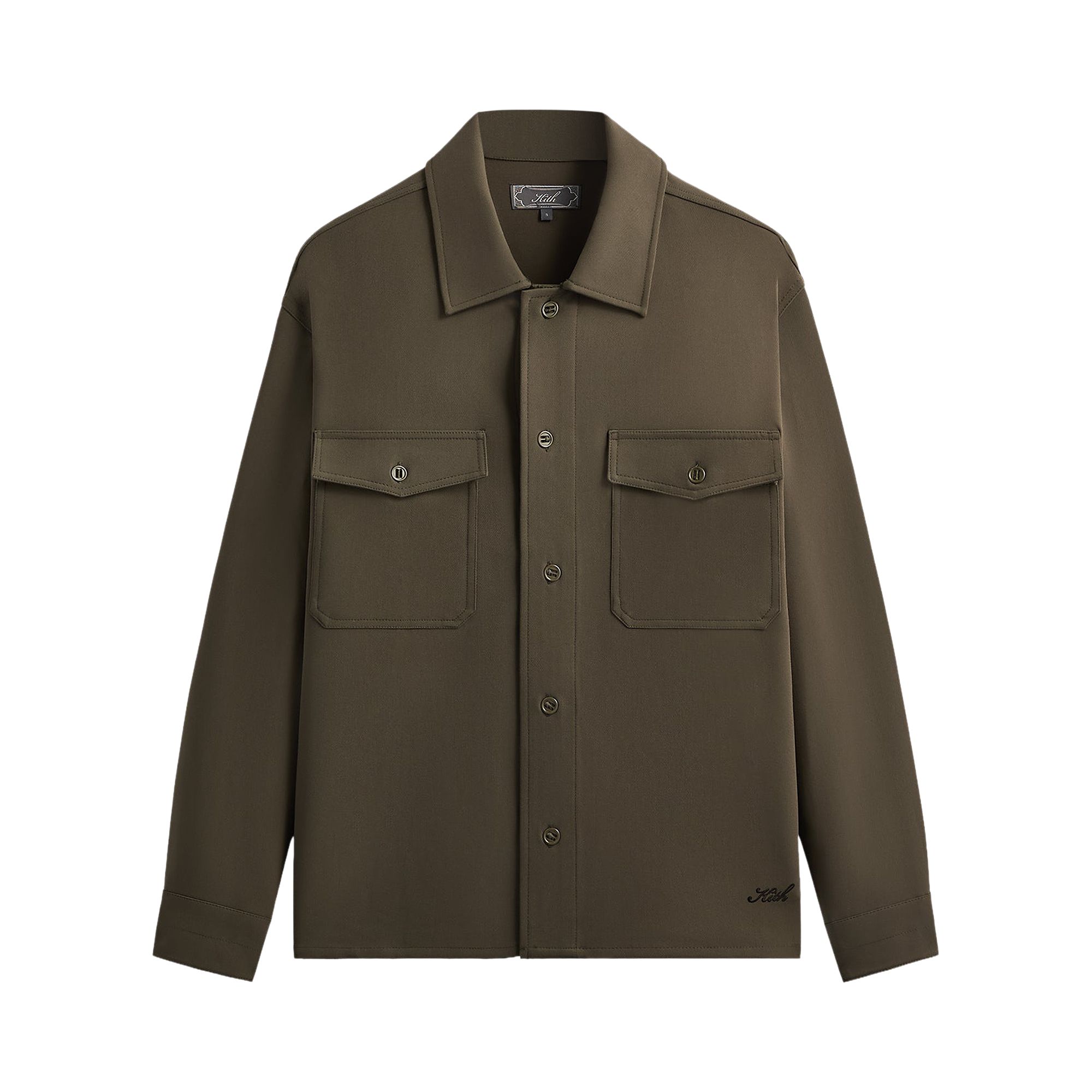 Click to view more detailed imagery on our partner's website Pre-owned Kith Midweight Double Weave Ace Shirt 'cypress' | Green | Men's Size L