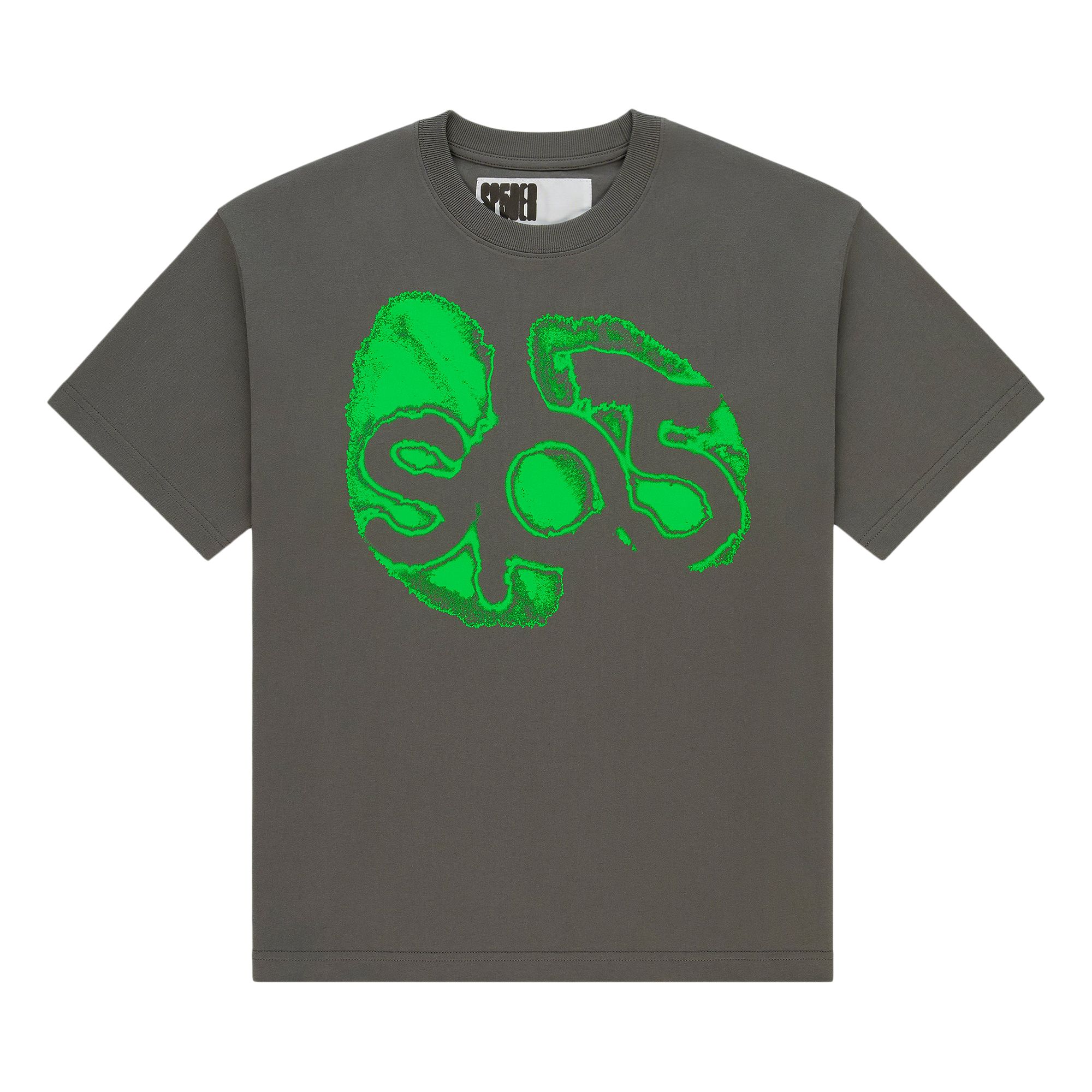 SP5DER Pre-owned Fingerprint Tee 'charcoal' | Grey | Men's Size Xs In Gray