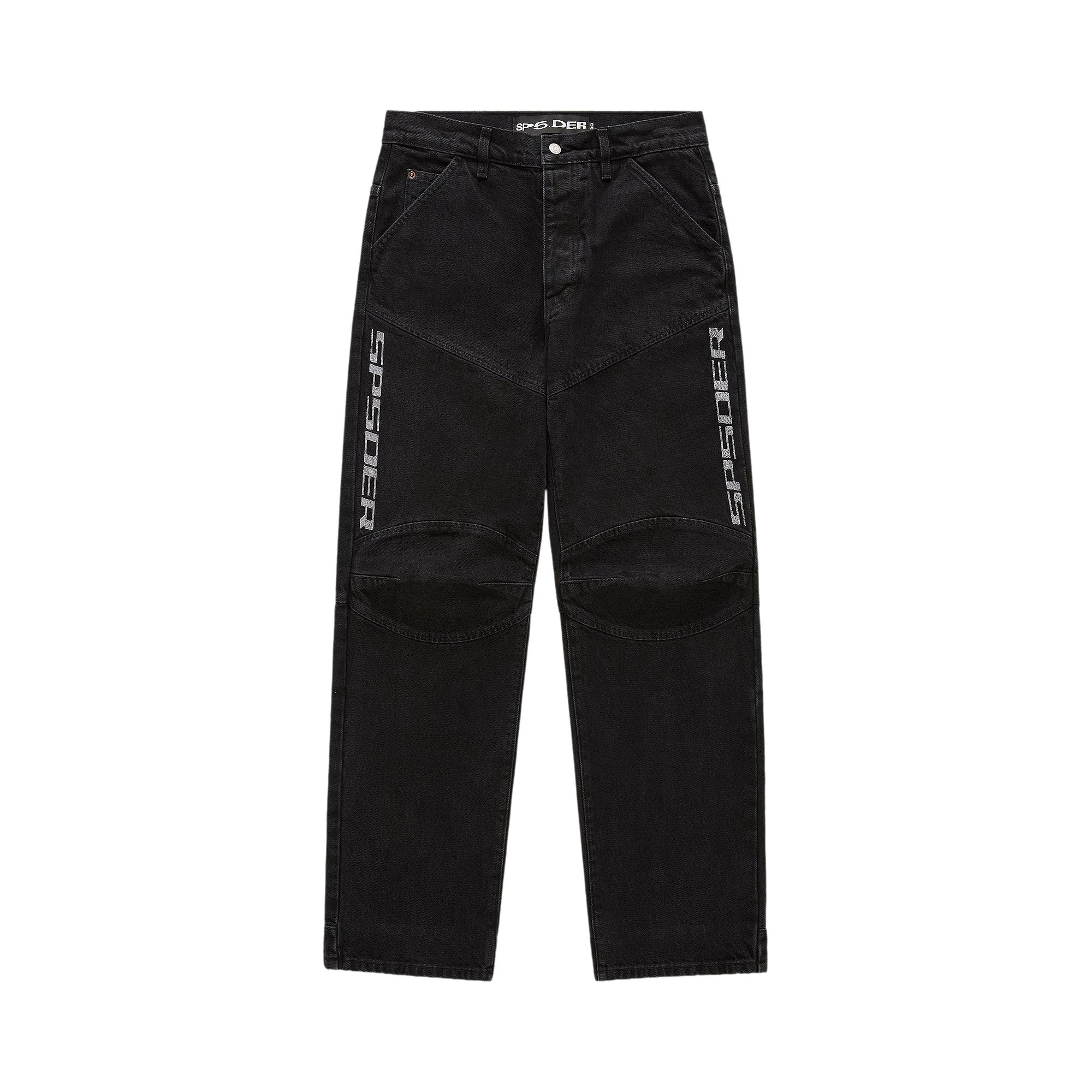 SP5DER Pre-owned Pit Crew Denim 'black' | Men's Size 30