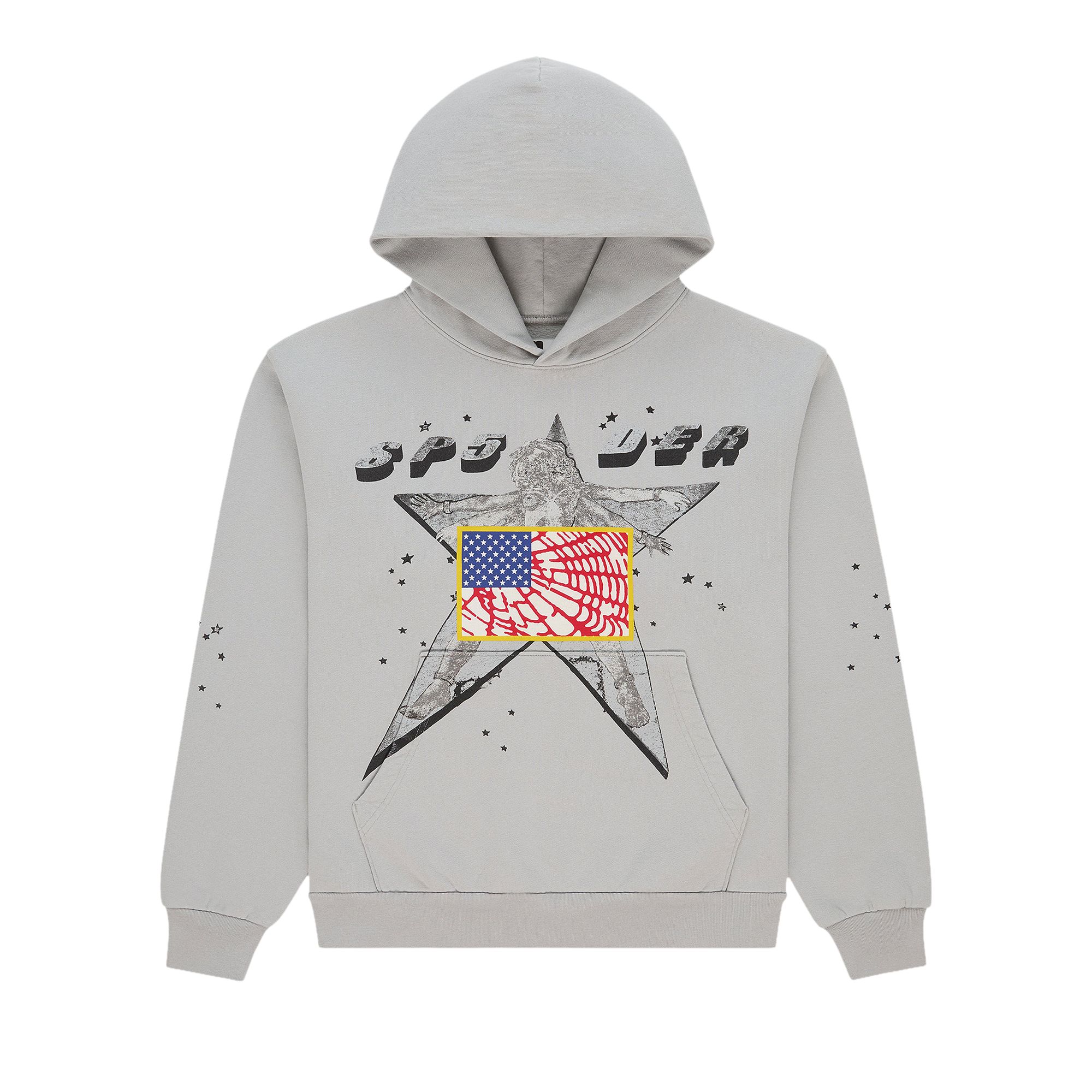 SP5DER Pre-owned Star Girl Hoodie 'grey' | Men's Size Xxl In Gray