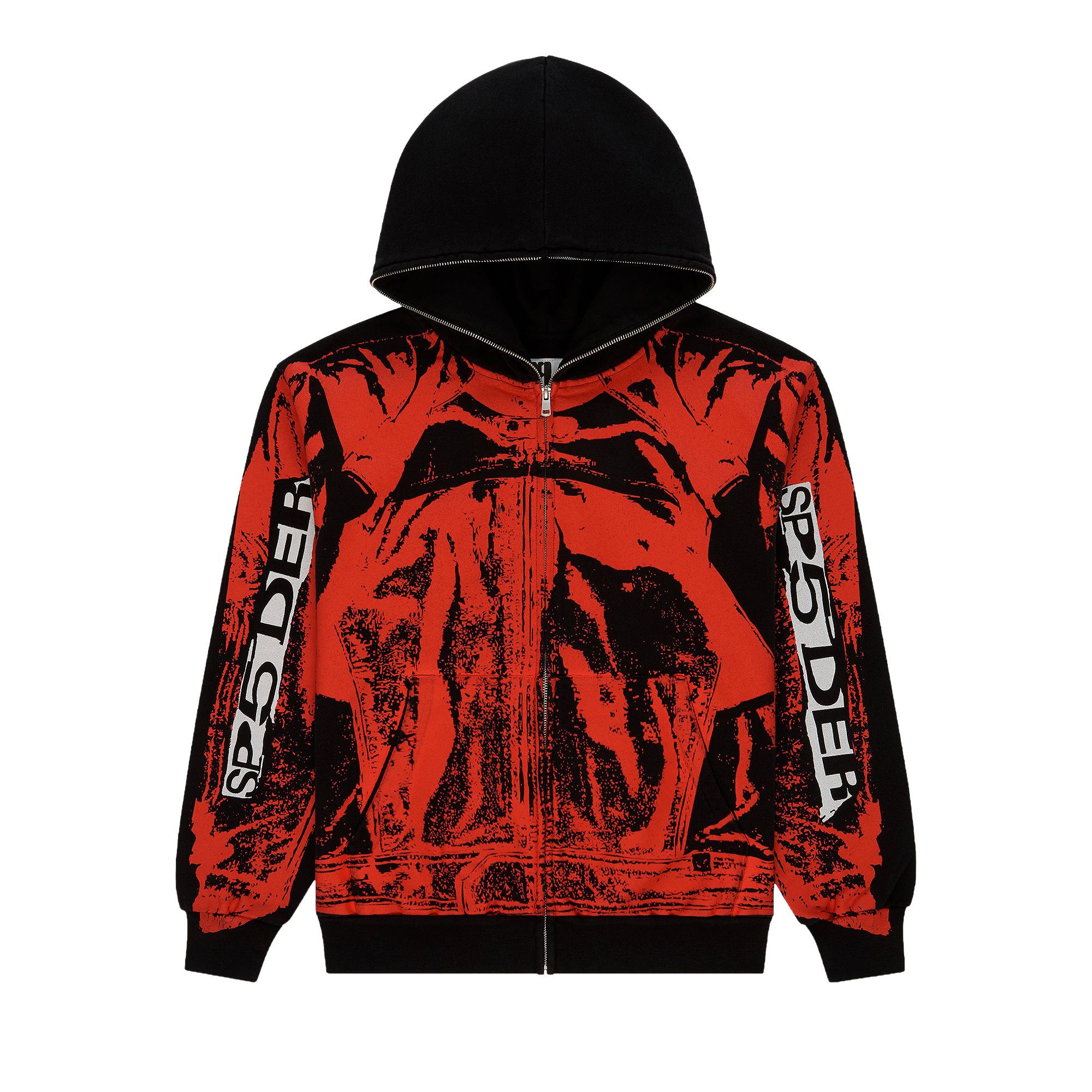 Click to view more detailed imagery on our partner's website Pre-owned Sp5der Jp5 Moto Hoodie 'black' | Men's Size Xl