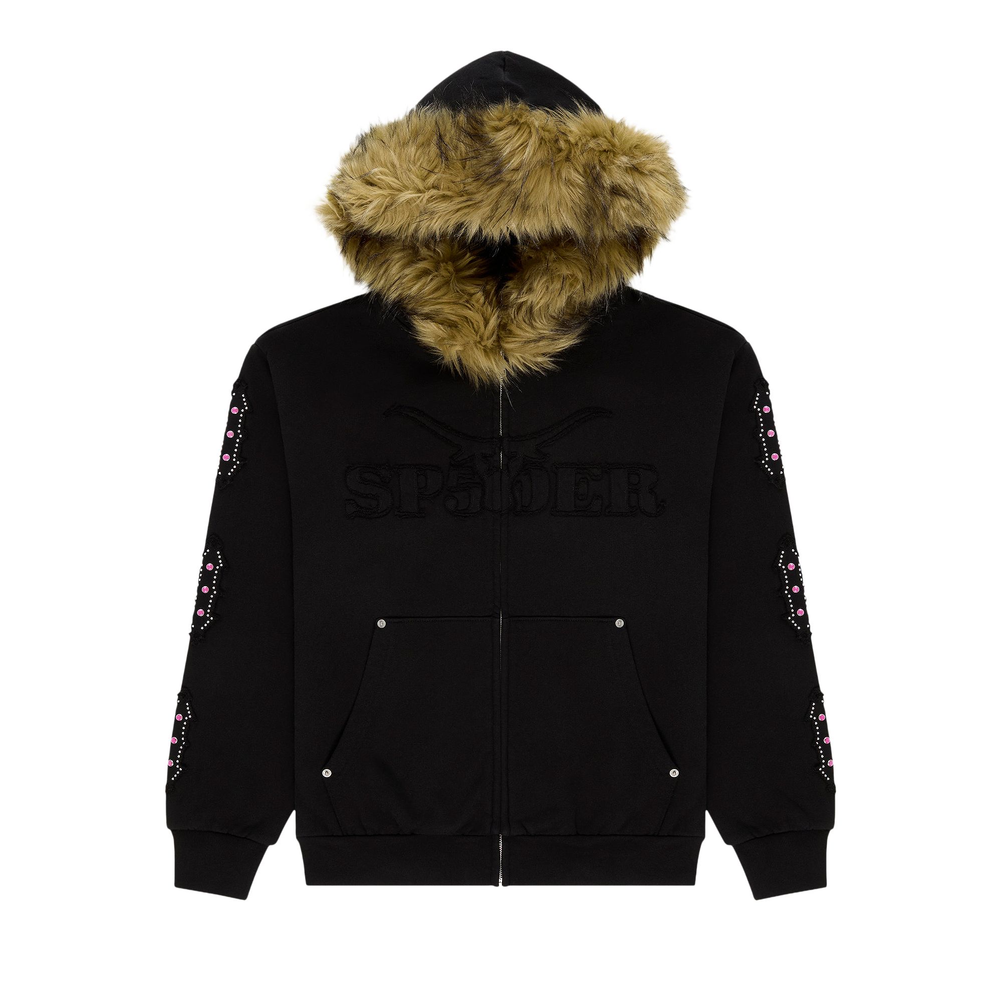 Click to view more detailed imagery on our partner's website Pre-owned Sp5der Garibaldi Zip Up 'black' | Men's Size L