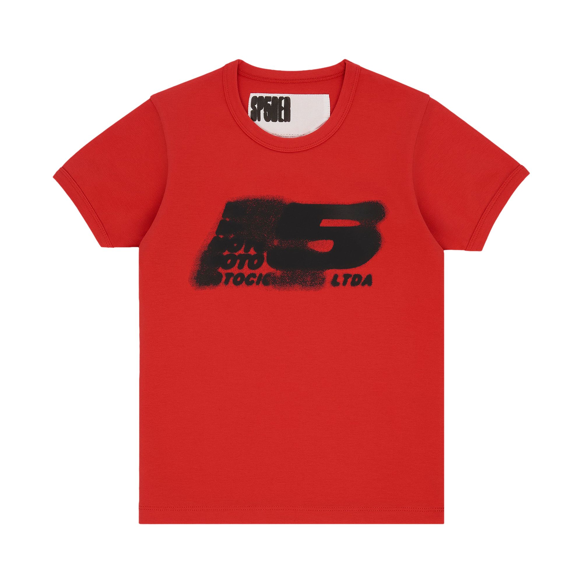 SP5DER Pre-owned Moto 5 Baby Tee 'red' | Men's Size M