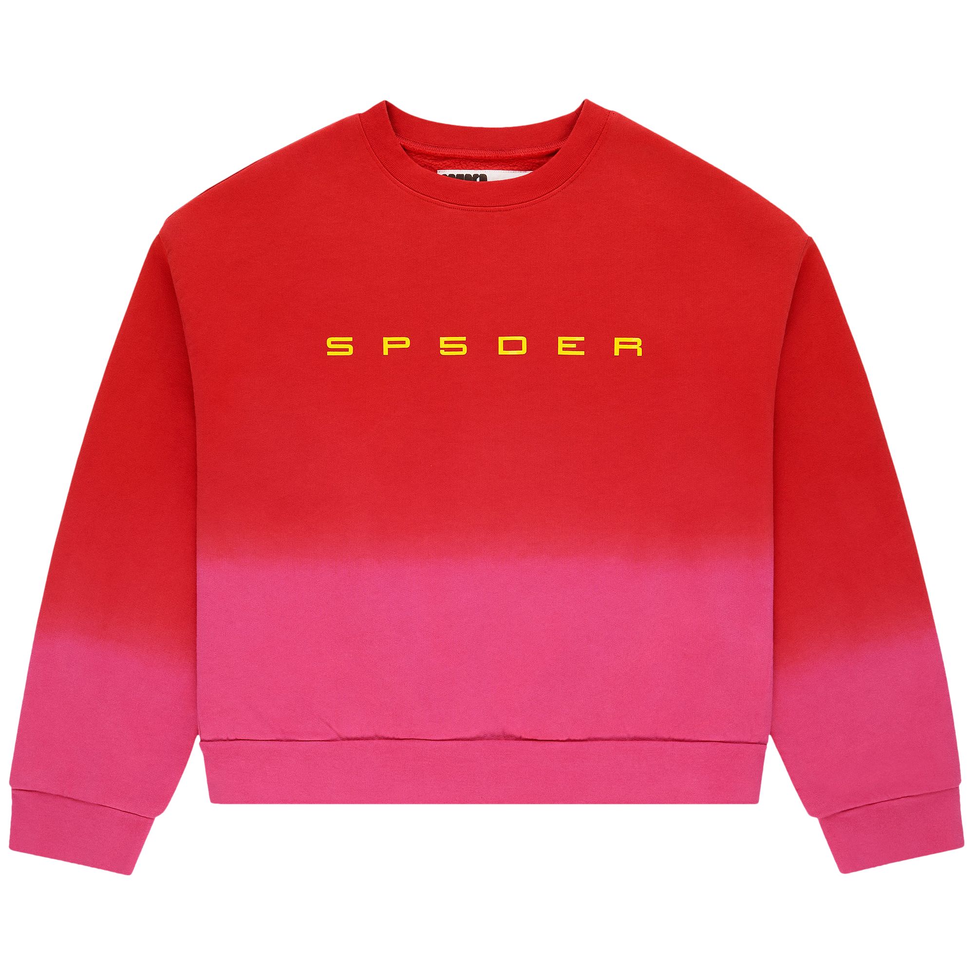 SP5DER Pre-owned Gradient Crewneck 'red' | Men's Size Xxl