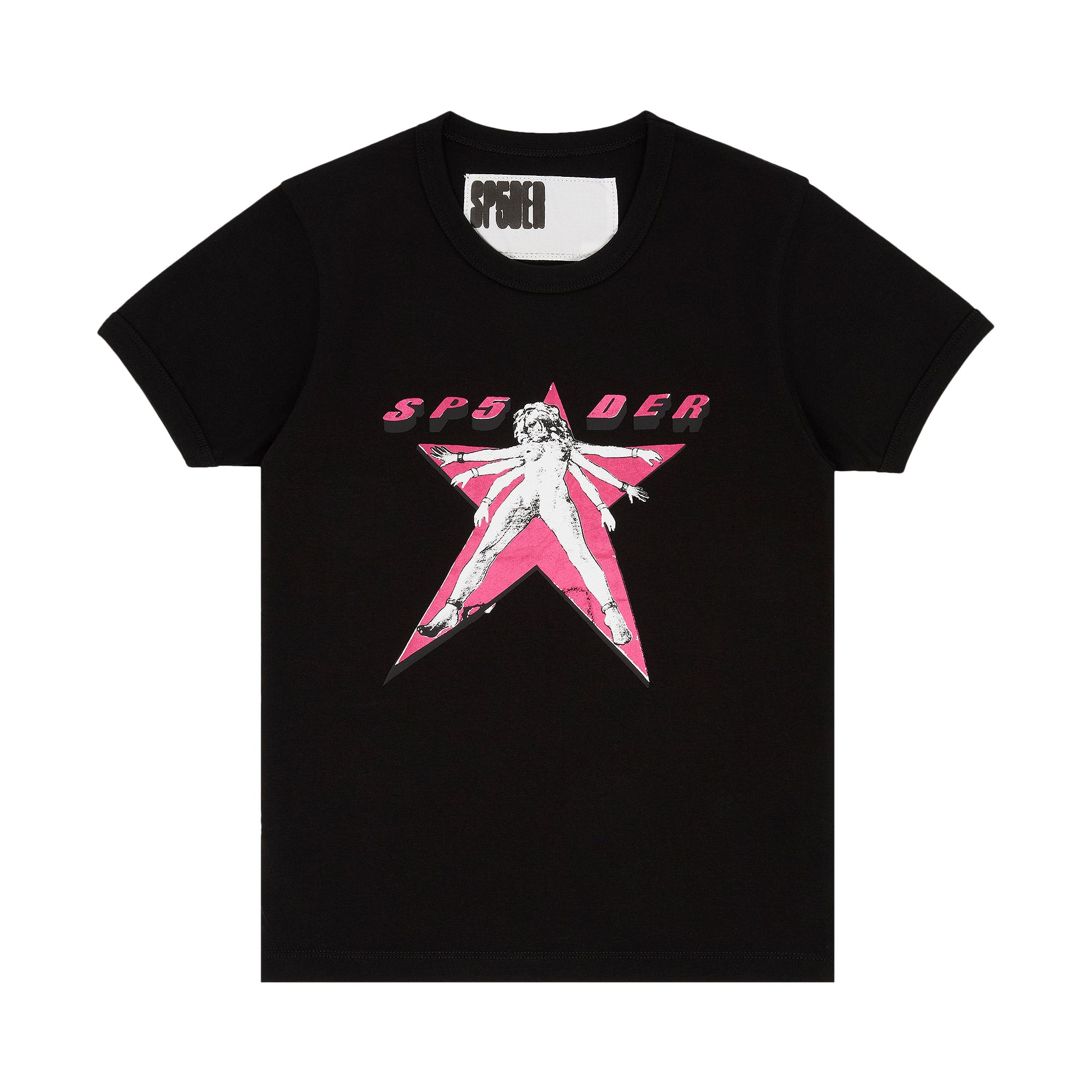 SP5DER Pre-owned Star Girl Baby Tee 'black' | Men's Size M