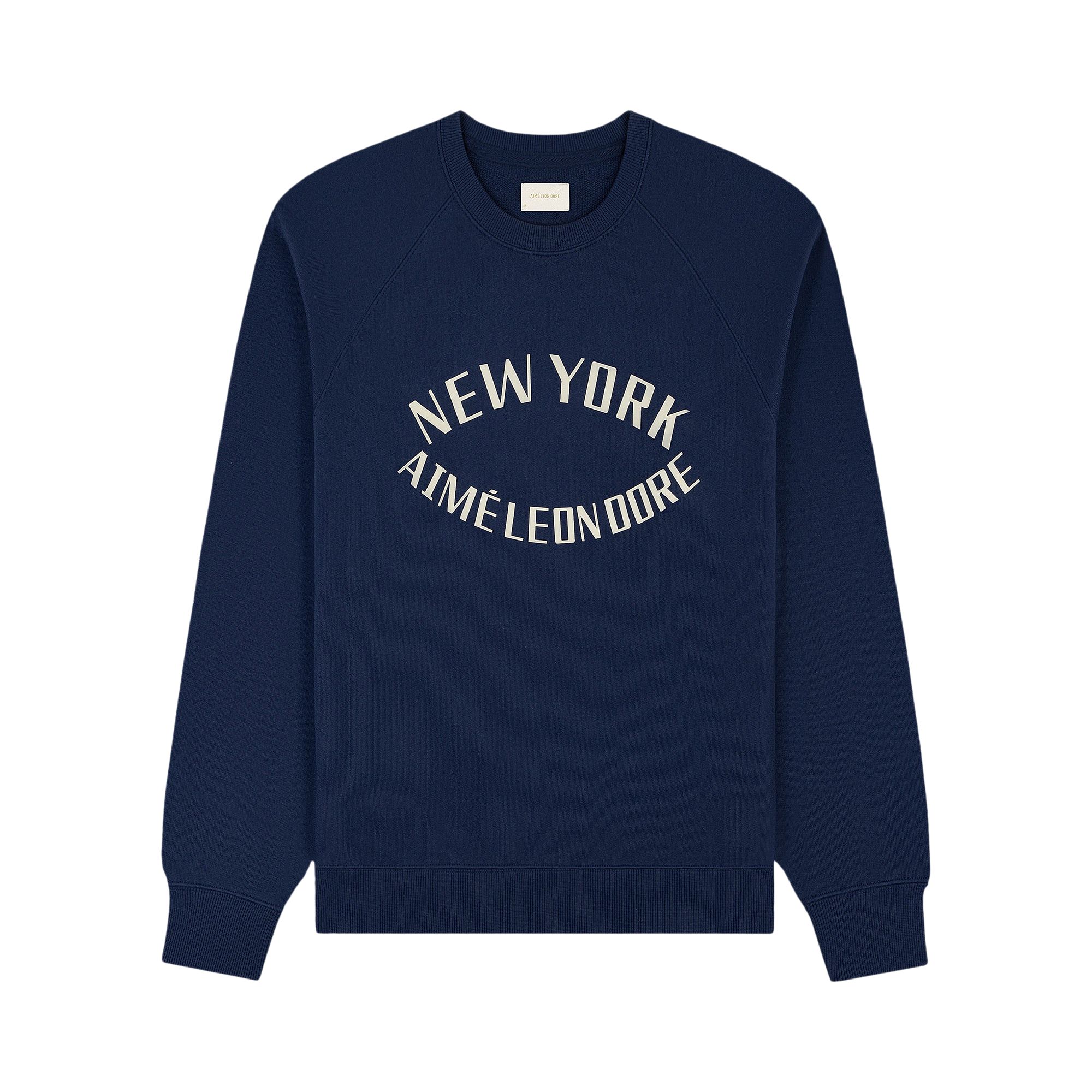 Pre-owned Aimé Leon Dore Aimé Sports Club Crewneck Sweatshirt 'naval Academy' | Blue | Men's Size L