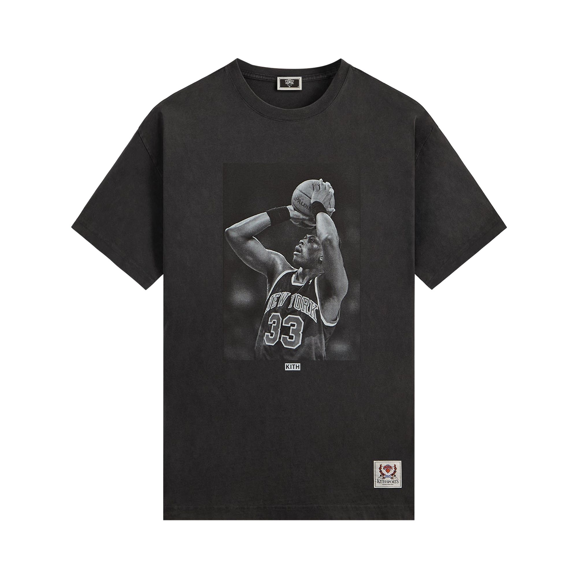 Click to view more detailed imagery on our partner's website Pre-owned Kith For The New York Knicks Patrick Ewing Vintage Tee 'black' | Men's Size Xl