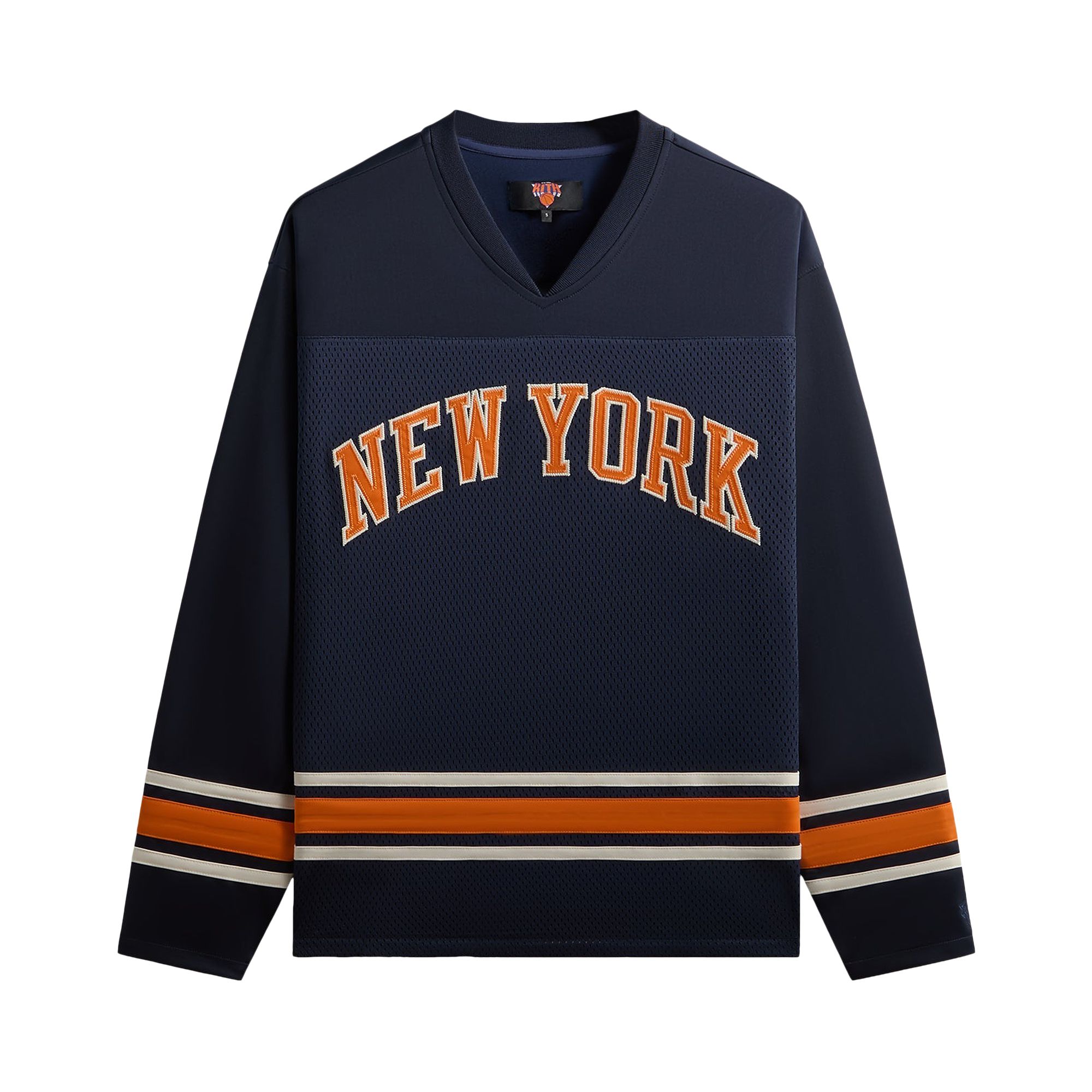 Pre-owned Kith For The New York Knicks Malik Long-sleeve 'nocturnal' | Black | Men's Size Xs