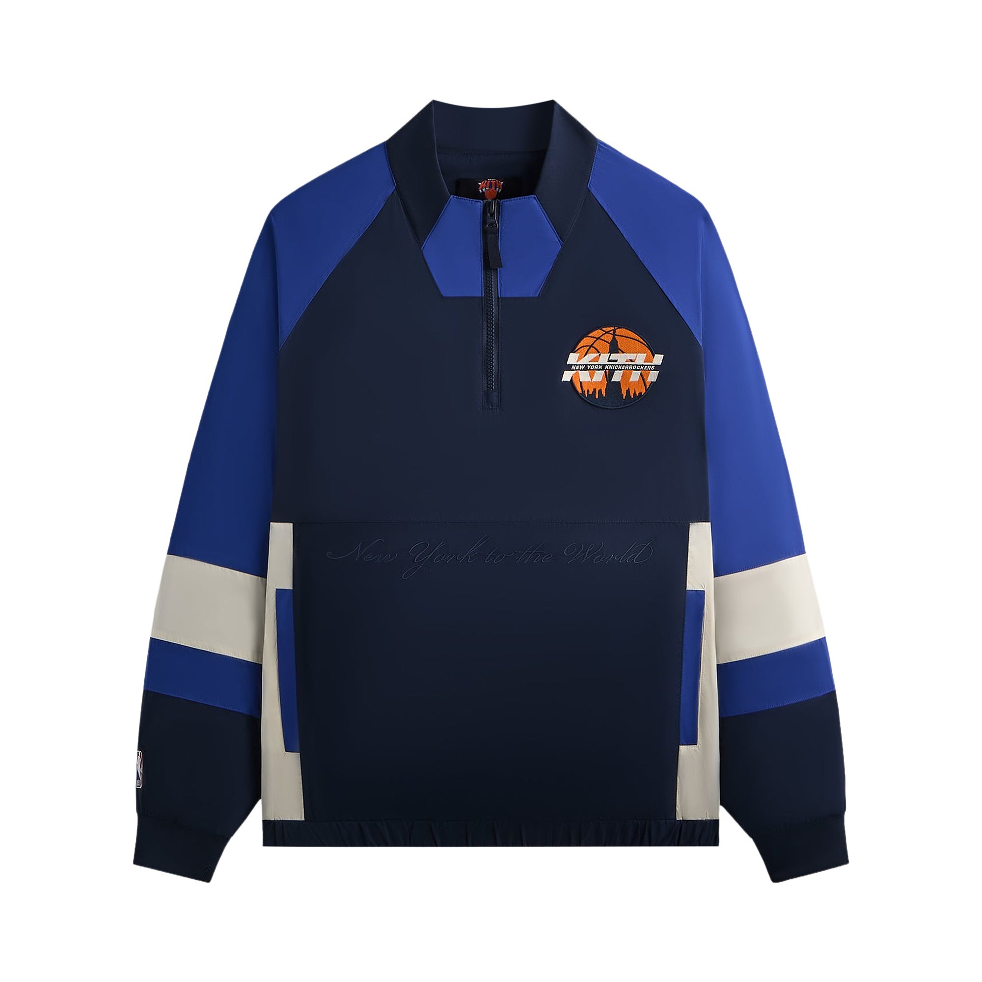 Click to view more detailed imagery on our partner's website Pre-owned Kith For The New York Knicks Nylon Quarter Zip 'nocturnal' | Black | Men's Size S