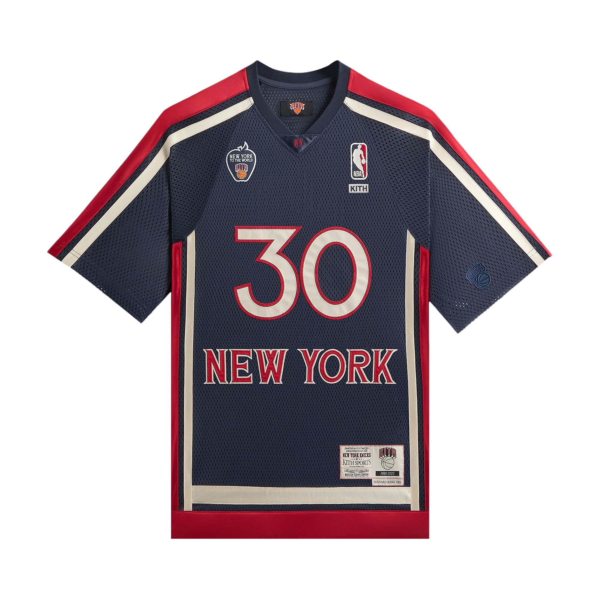 Pre-owned Kith For The New York Knicks Bernard King Mesh Shirt 'nocturnal' | Black | Men's Size Xxl