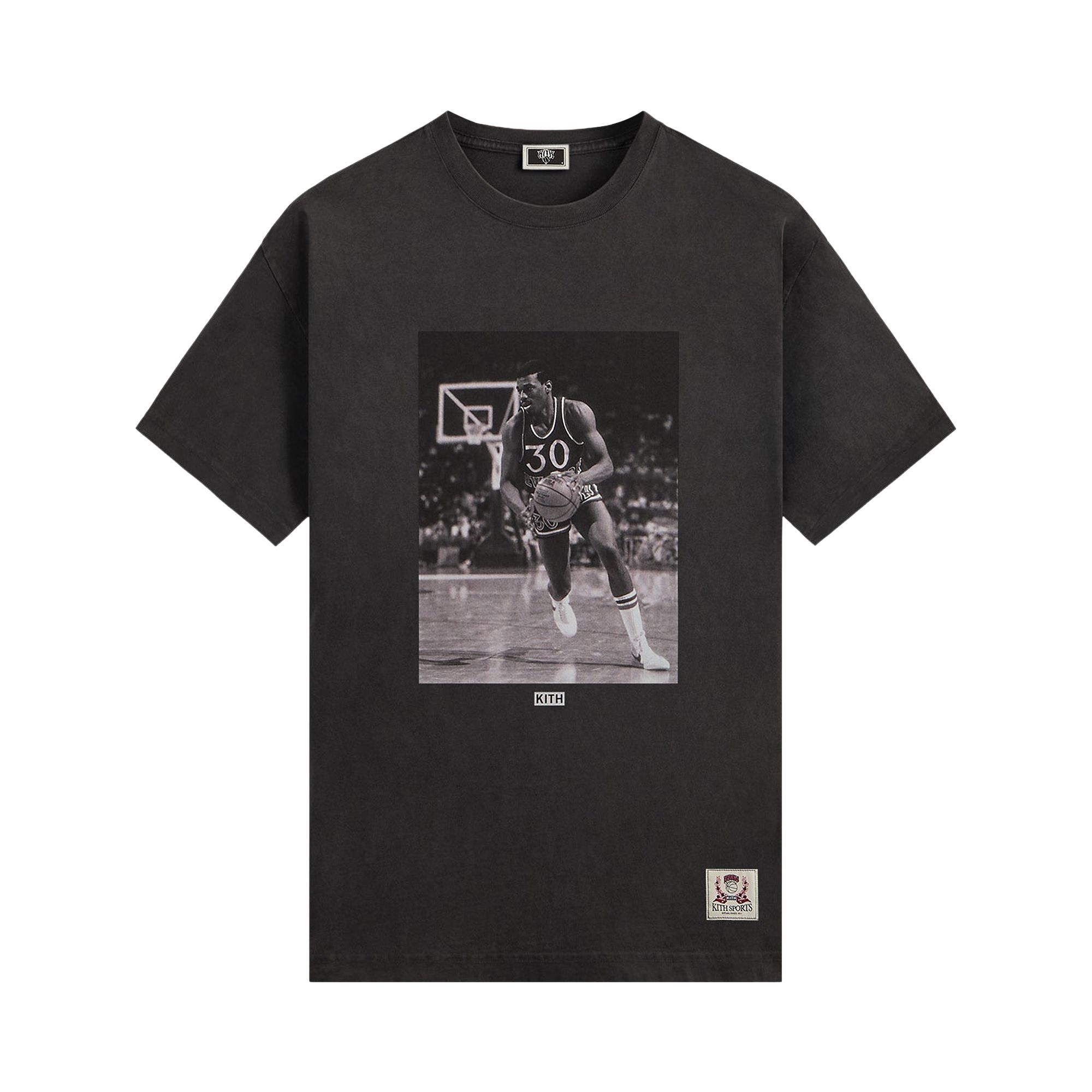 Click to view more detailed imagery on our partner's website Pre-owned Kith For The New York Knicks Bernard King Vintage Jones Tee 'black' | Men's Size Xs
