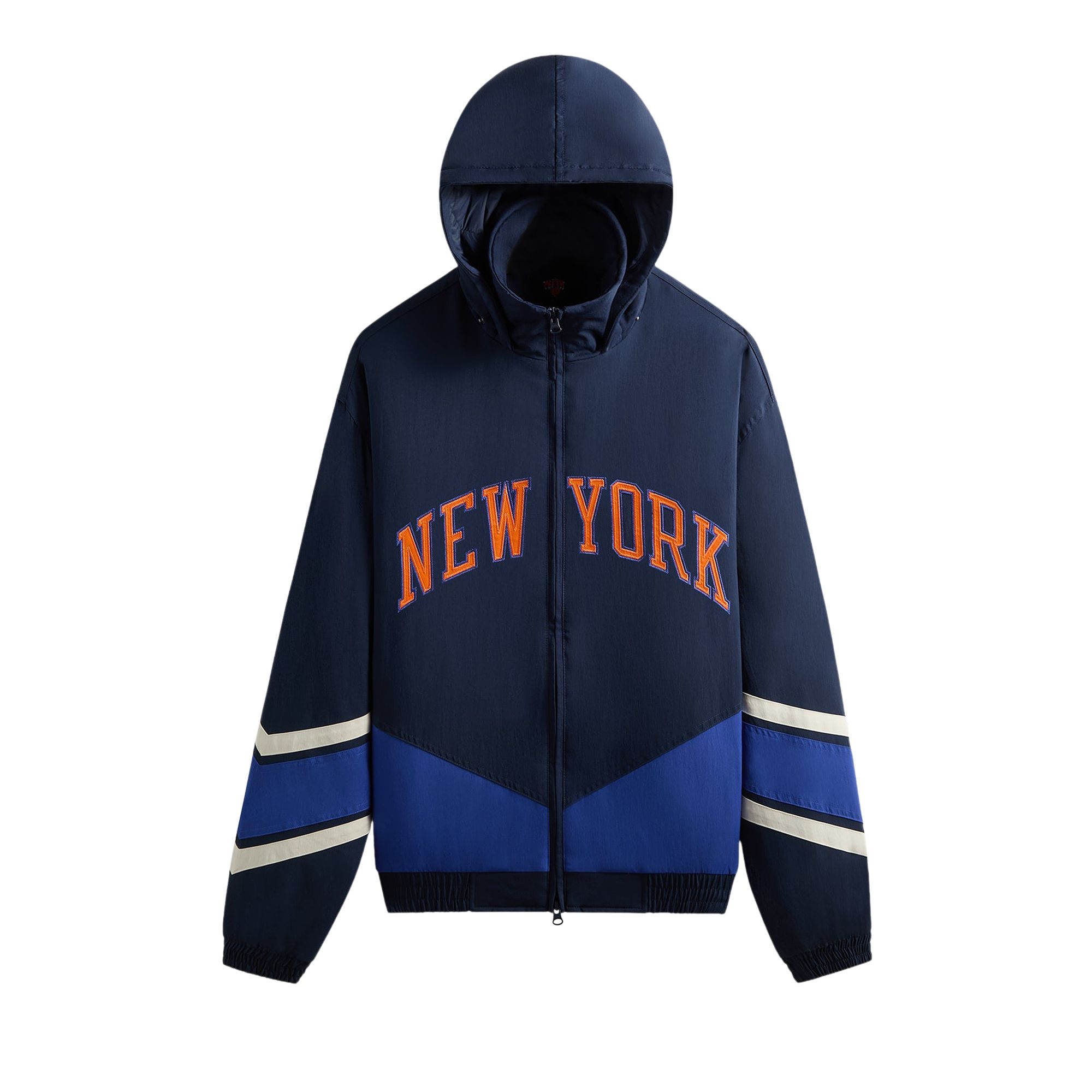KITH Pre-owned For The New York Knicks Padded Nylon Jacket 'nocturnal' | Black | Men's Size Xs