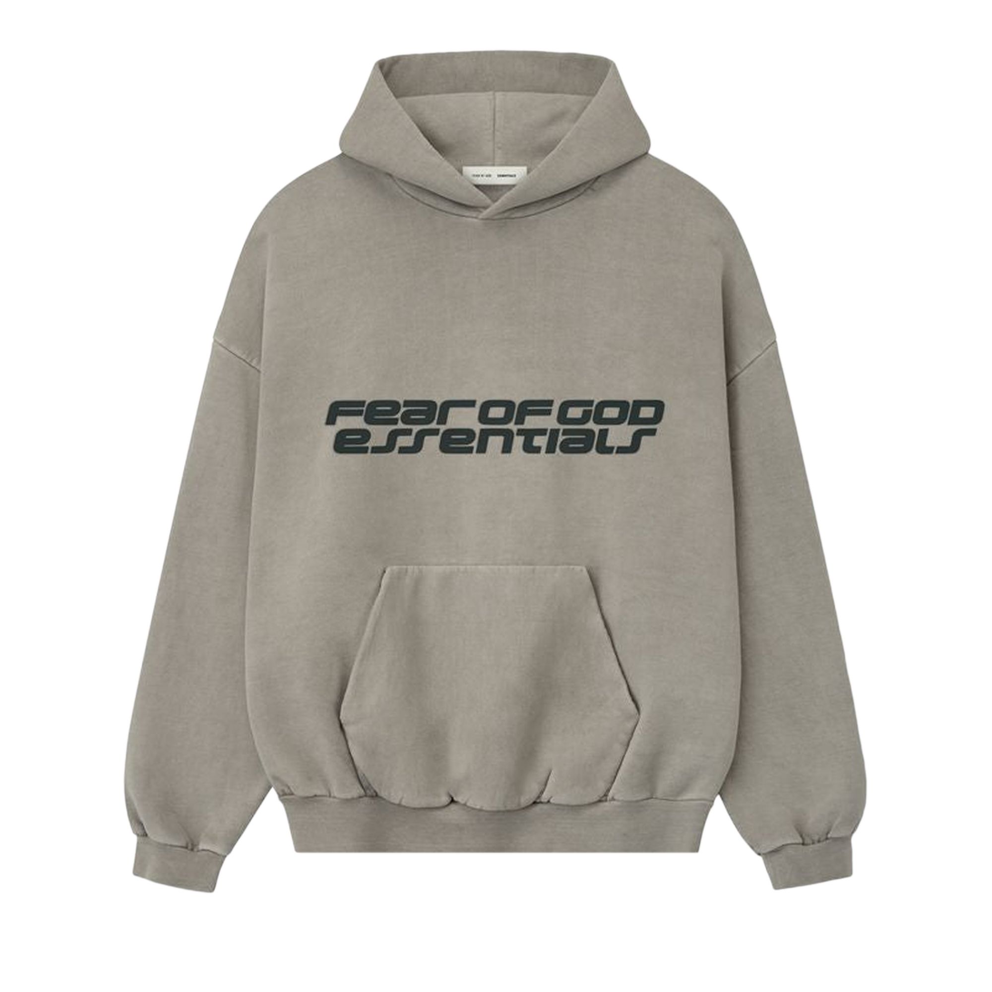 Pre-owned Essentials Fear Of God Heavy Fleece 90s Hoodie 'smoke Grey' | Men's Size Xs In Gray