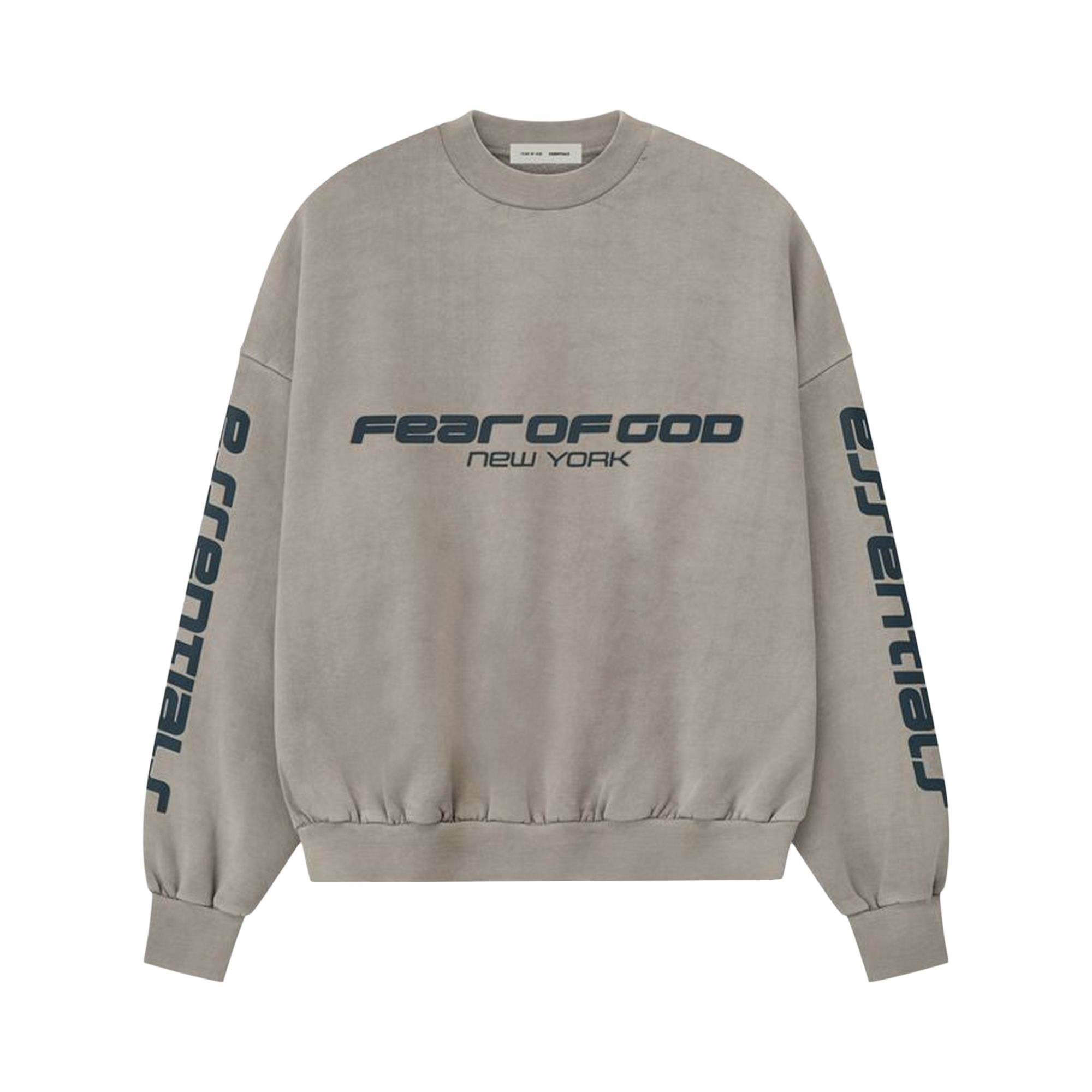ESSENTIALS Pre-owned Fear Of God Heavy Fleece Cropped Relaxed Sweatshirt 'smoke Grey' | Men's Size Xl In Gray