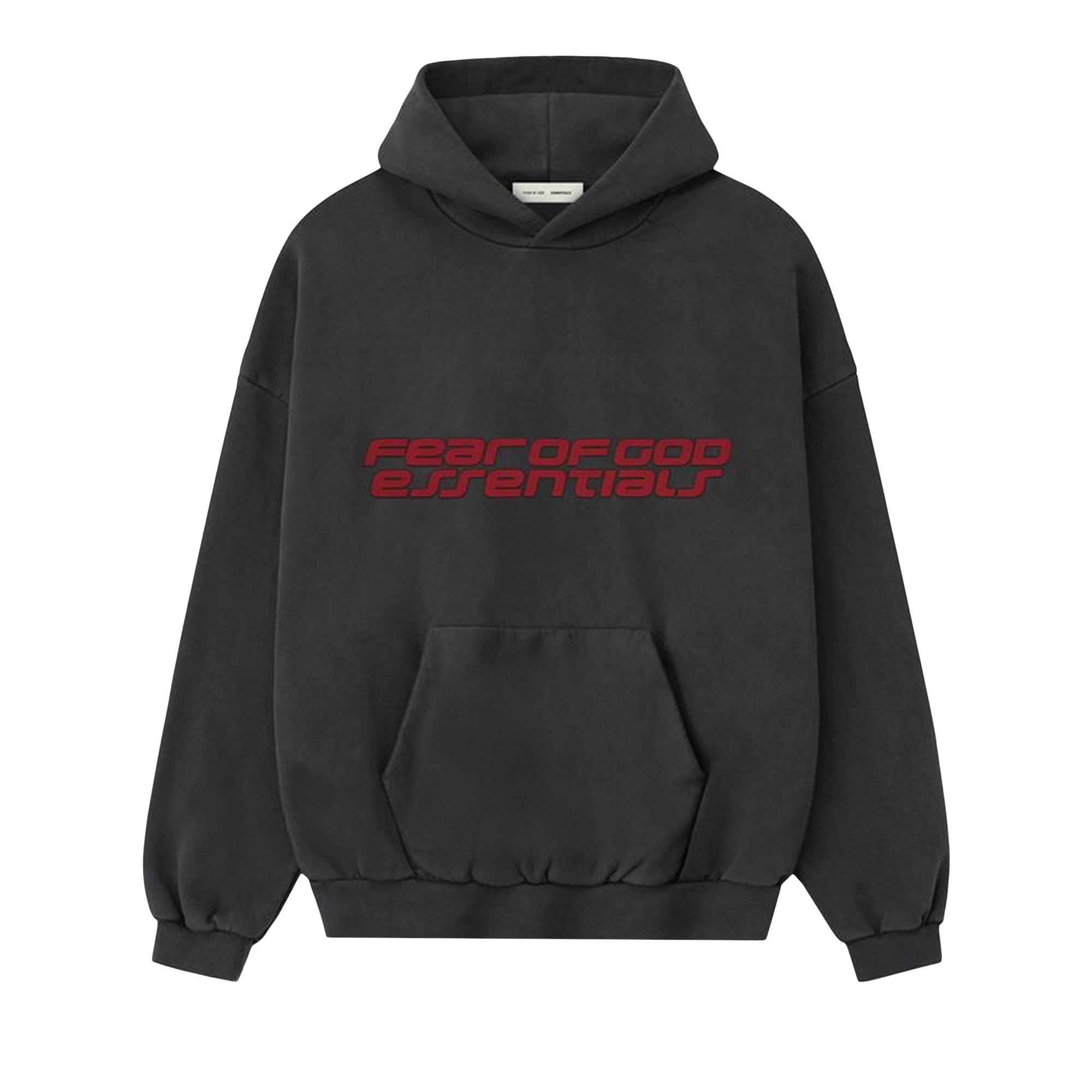 Pre-owned Essentials Fear Of God Heavy Fleece 90s Hoodie 'iron Grey' | Men's Size Xxl In Gray