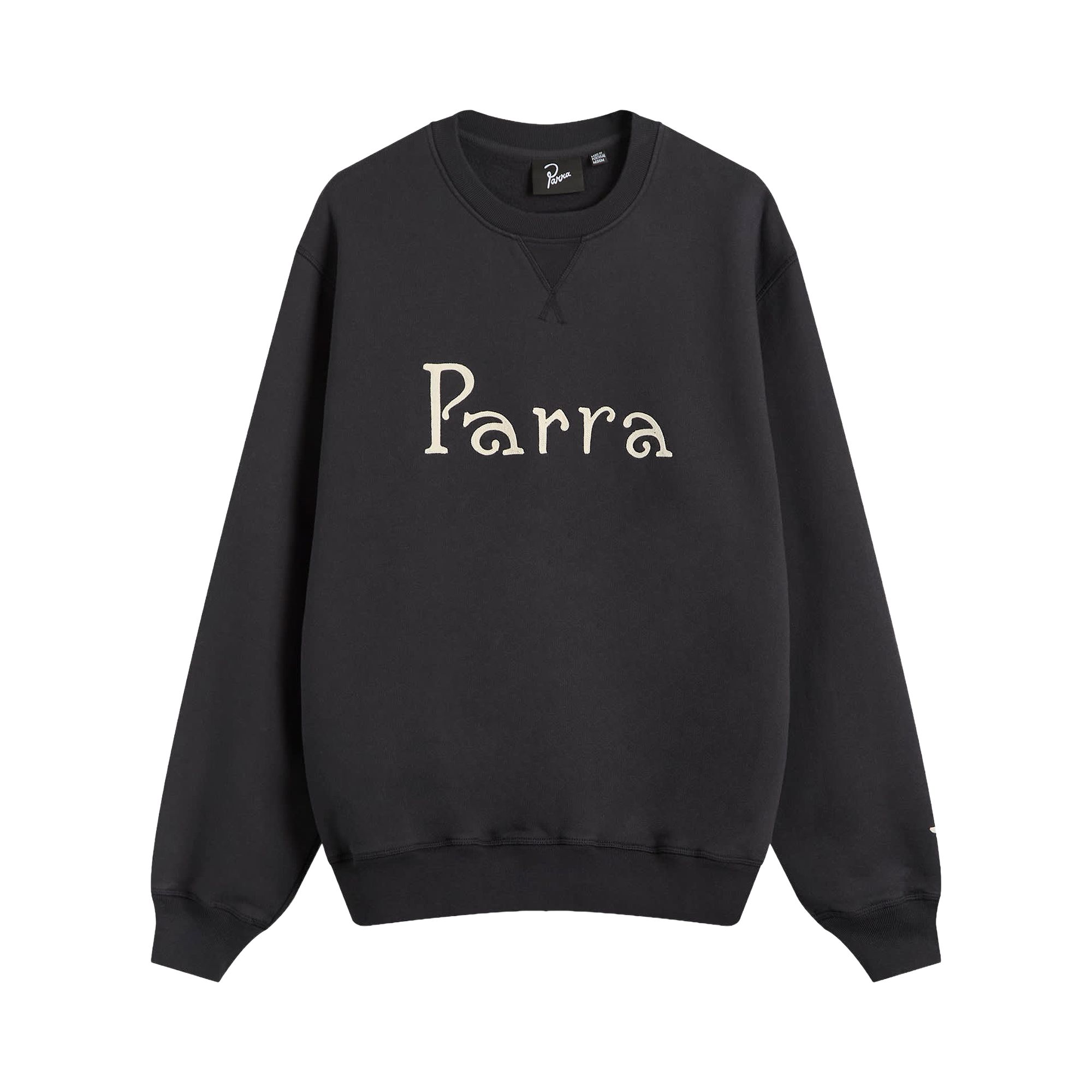 Pre-owned Parra Weird Trad Logo Crew Neck Sweatshirt 'dark Navy' | Blue | Men's Size Xl