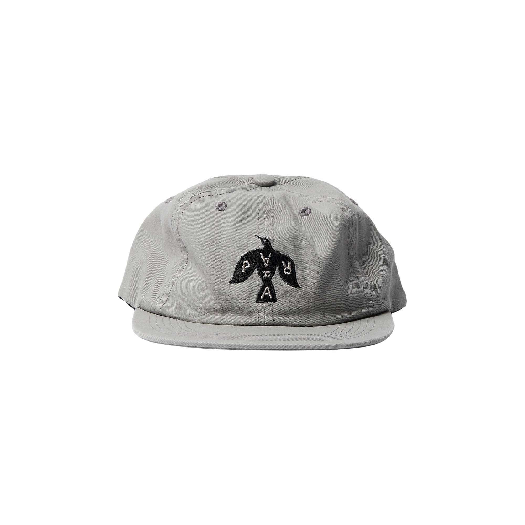 Pre-owned Parra Crow Logo 6 Panel Hat 'grey' | Men's Size Onesize In Gray