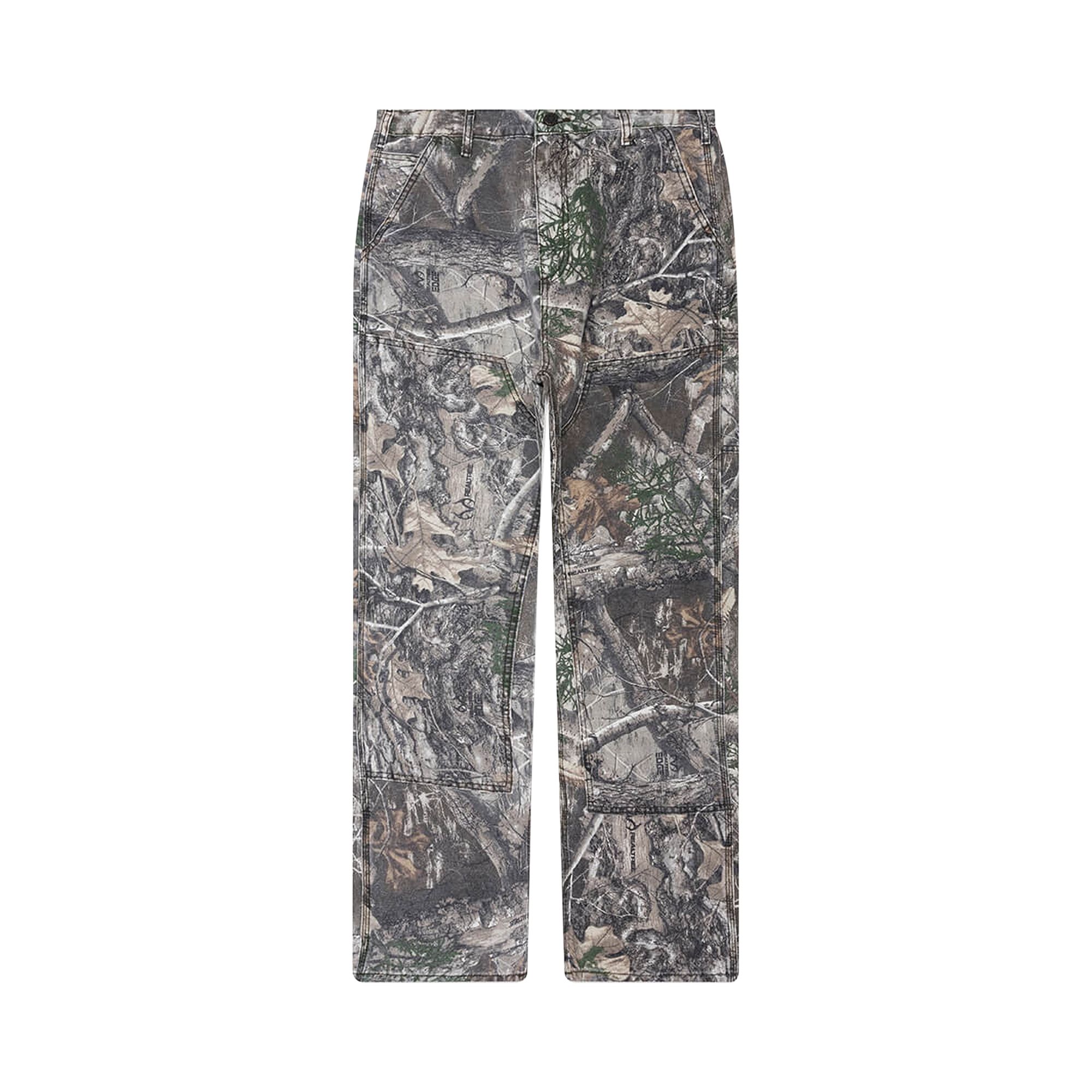 Pre-owned One Of These Days Double Knee Pants 'camo' | Green | Men's Size S