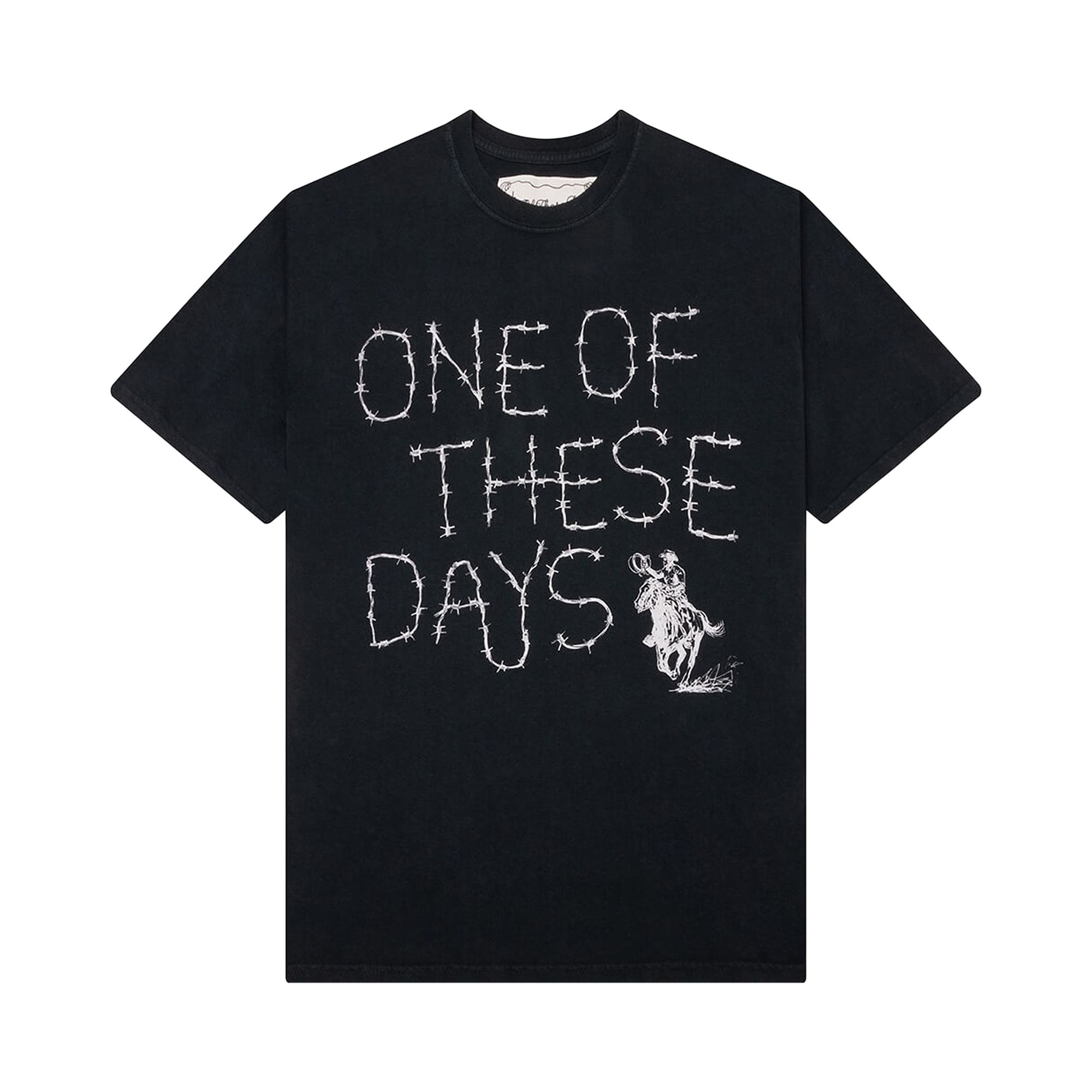 ONE OF THESE DAYS Pre-owned Barbed T-shirt 'hard Washed Black' | Men's Size Xxl