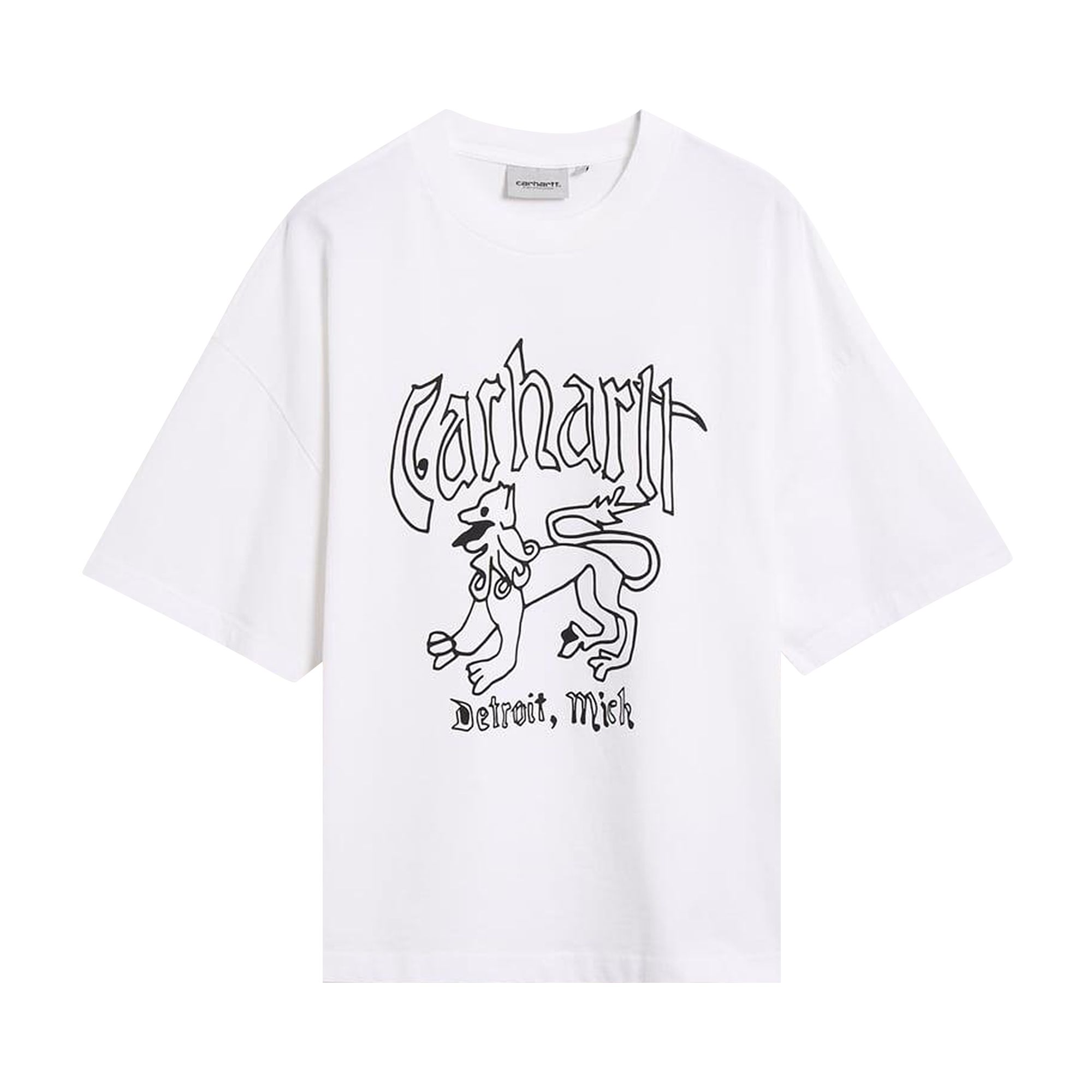 Pre-owned Carhartt Wip Short-sleeve Hackwork T-shirt 'white' | Men's Size Xl