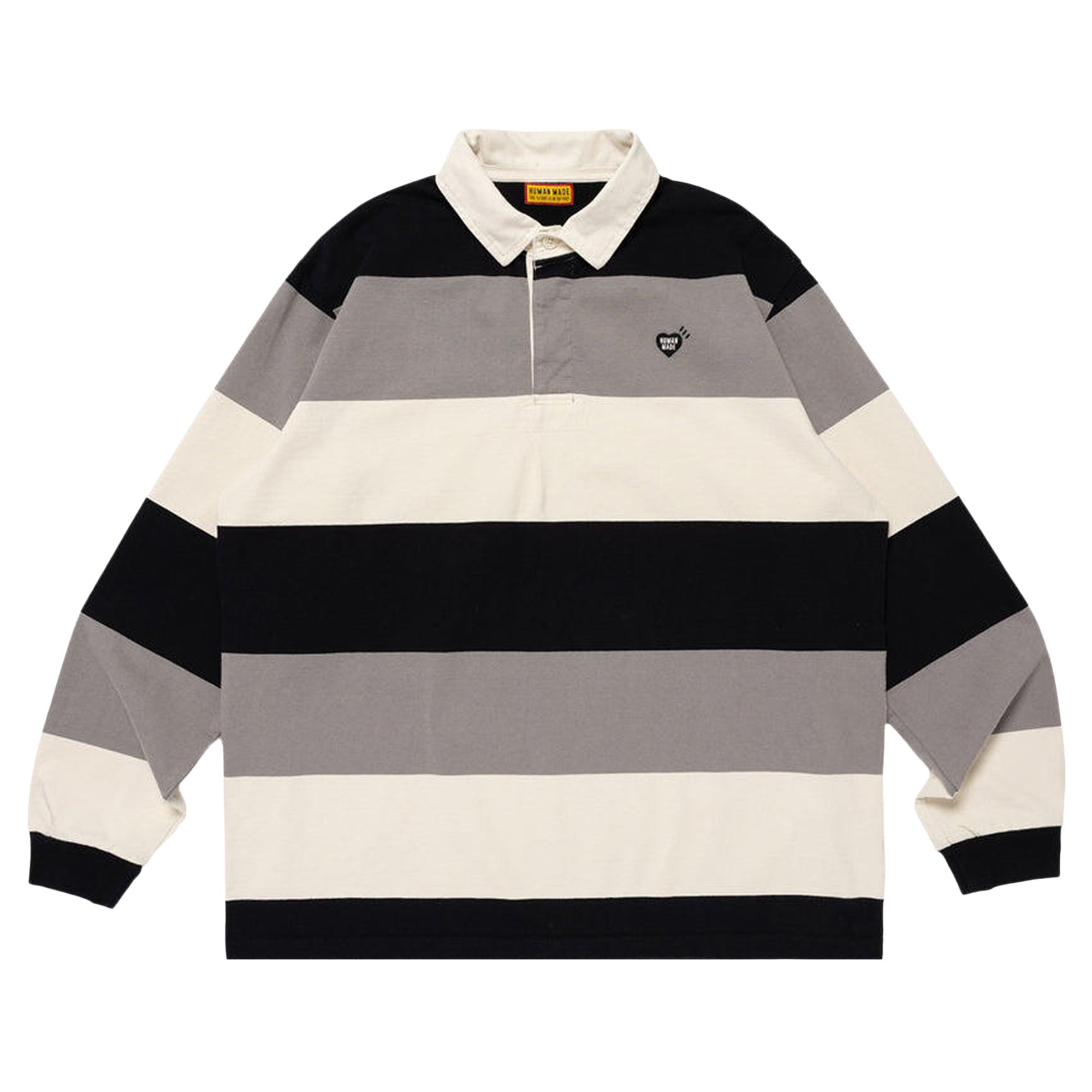 Click to view more detailed imagery on our partner's website Pre-owned Human Made Rugby Shirt 'black' | Men's Size Xl