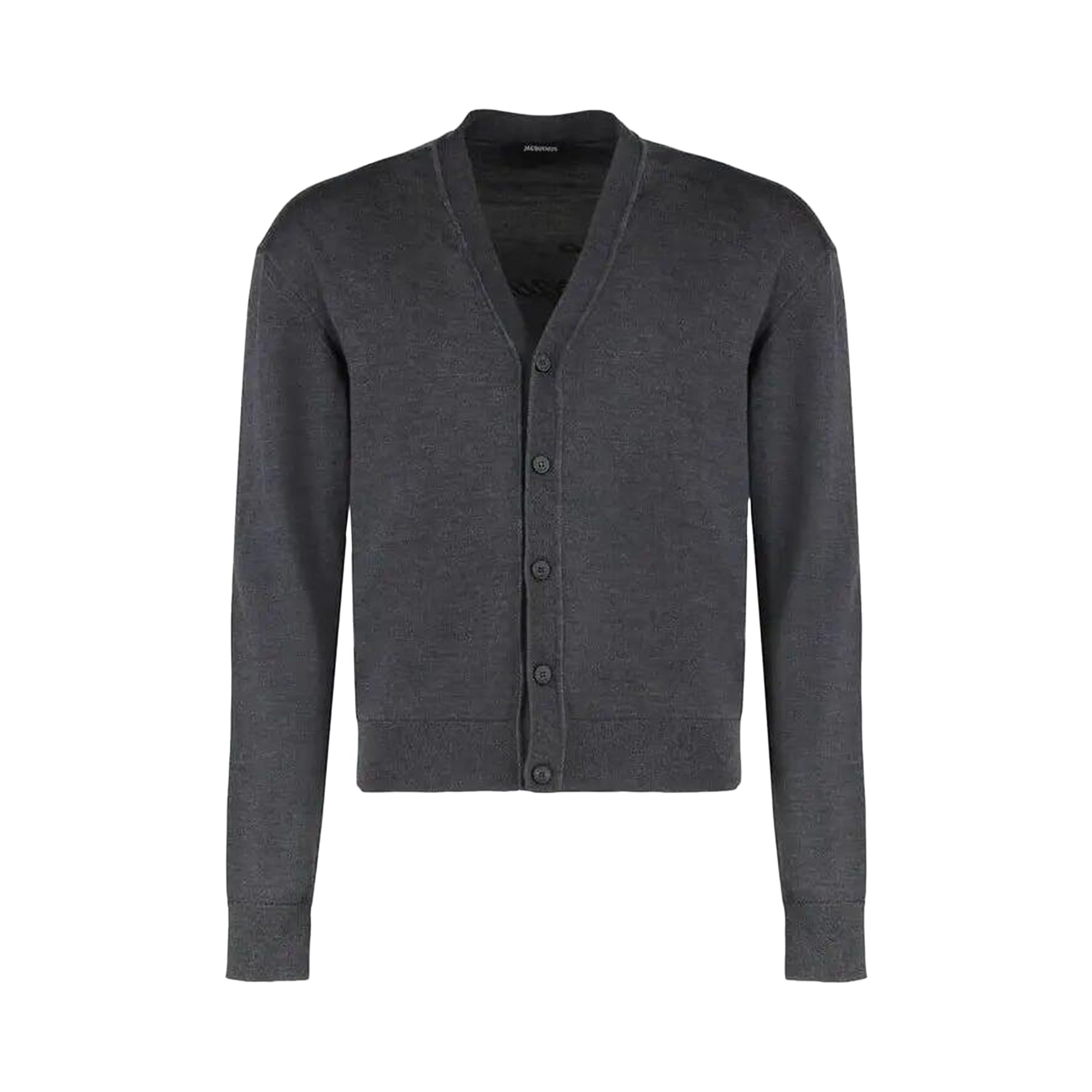 Pre-owned Jacquemus Le Cardigan Brode 'dark Grey' | Men's Size S In Gray