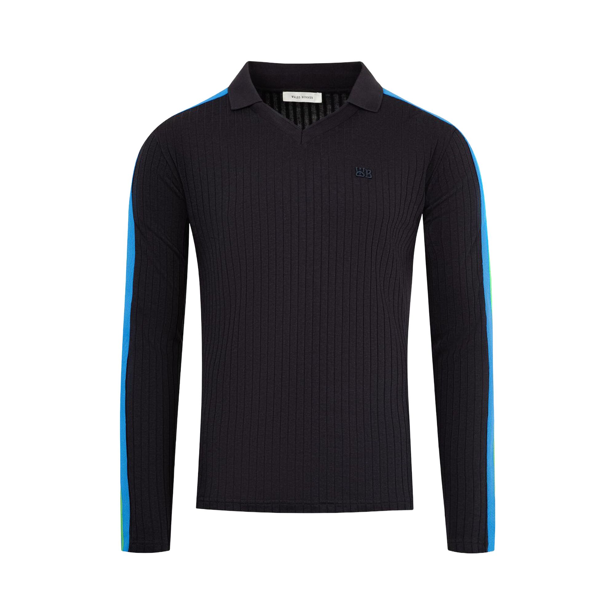 Pre-owned Wales Bonner Roots Polo Shirt 'navy' | Blue | Men's Size Xl