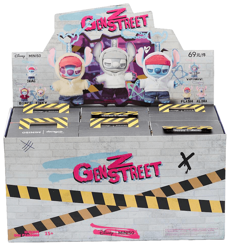 みっちです₊⁎⁺˳✧༚ Buy Miniso x Disney Stitch GenZ Street Series Pendant Sealed Case